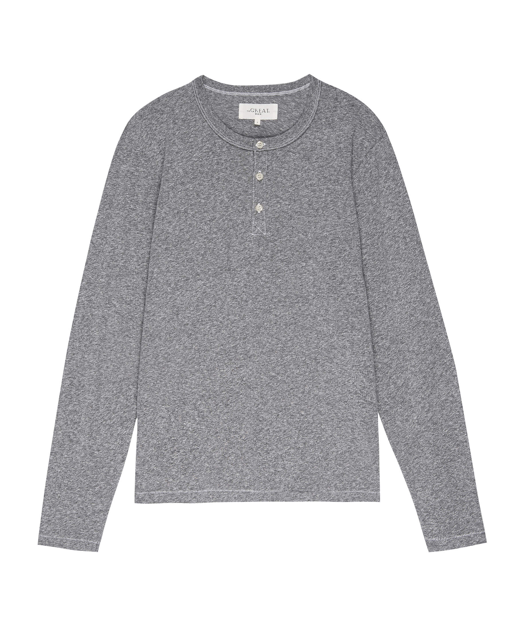 The Men's Slim Henley. -- Heather Grey - Image 6
