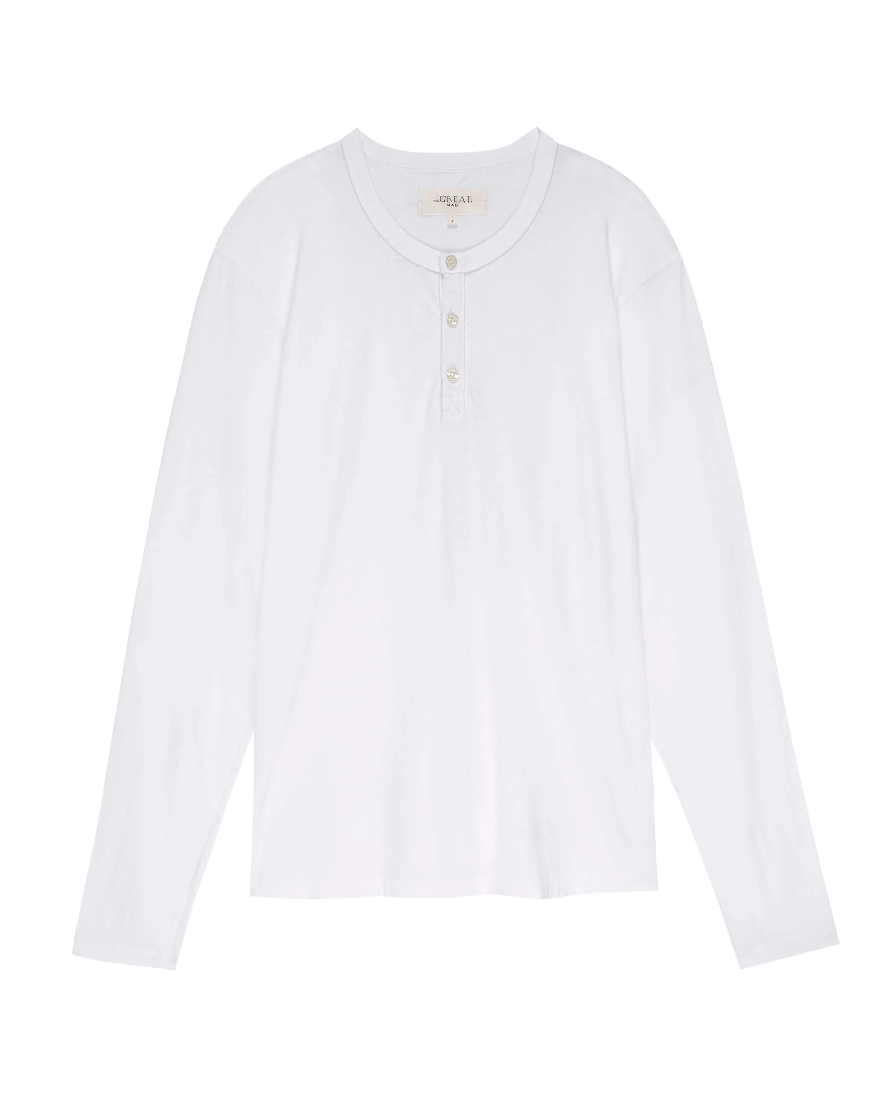 The Men's Slim Henley. -- True White - Image 6