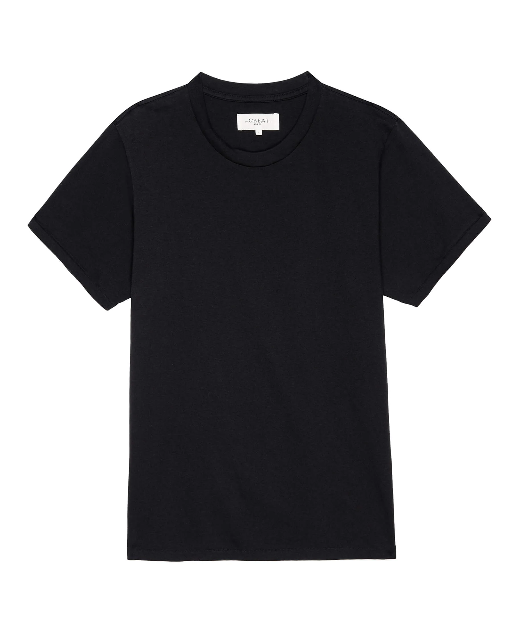 The Men's Pure Knits Slim Tee. Solid -- Almost Black - Image 5