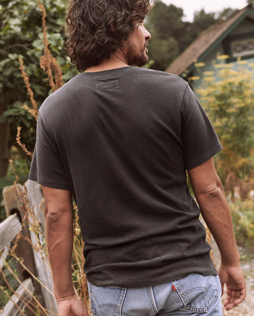 The Men's Slim Tee. -- Almost Black - Image 4