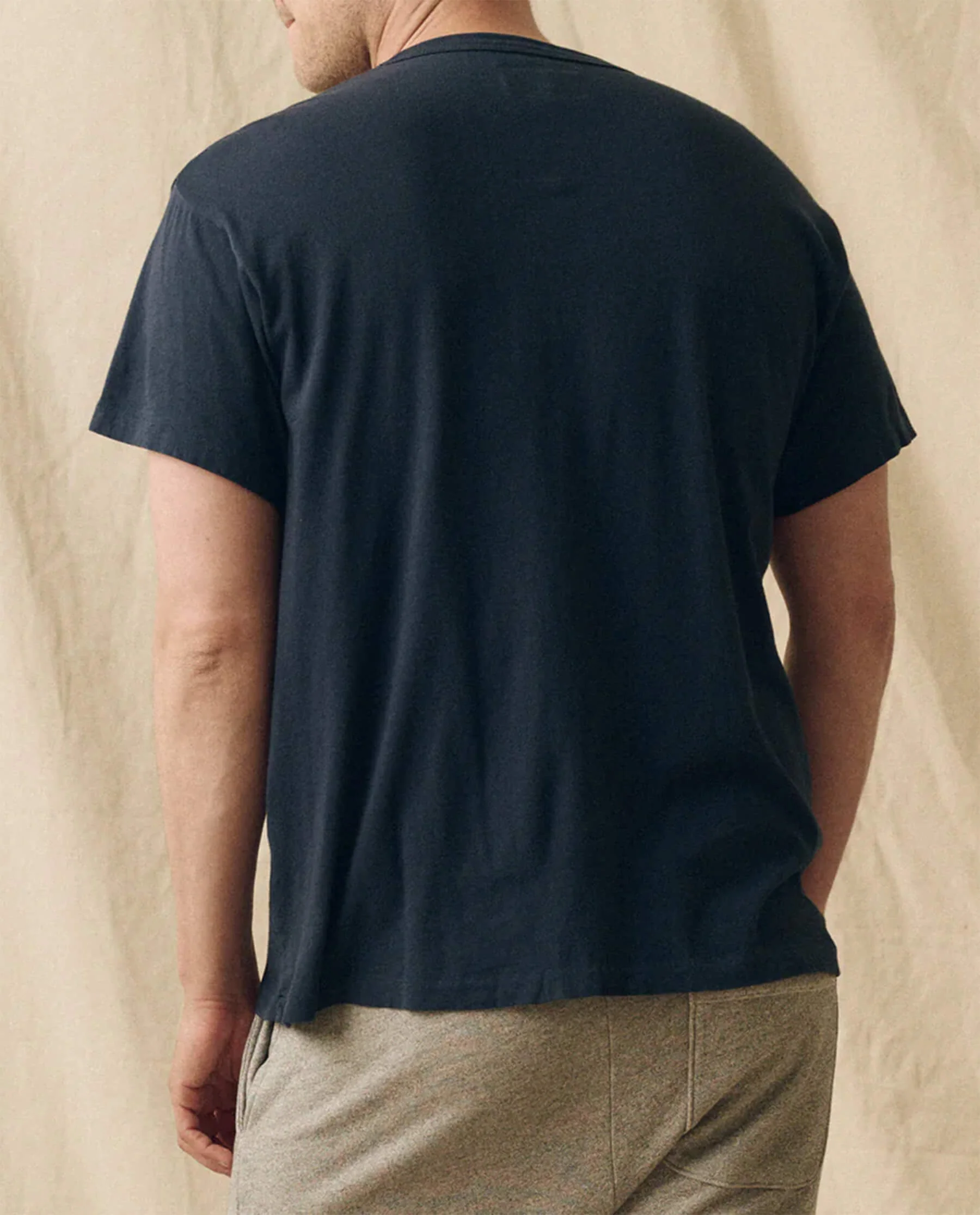 The Men's Slim Tee. -- True Navy - Image 2
