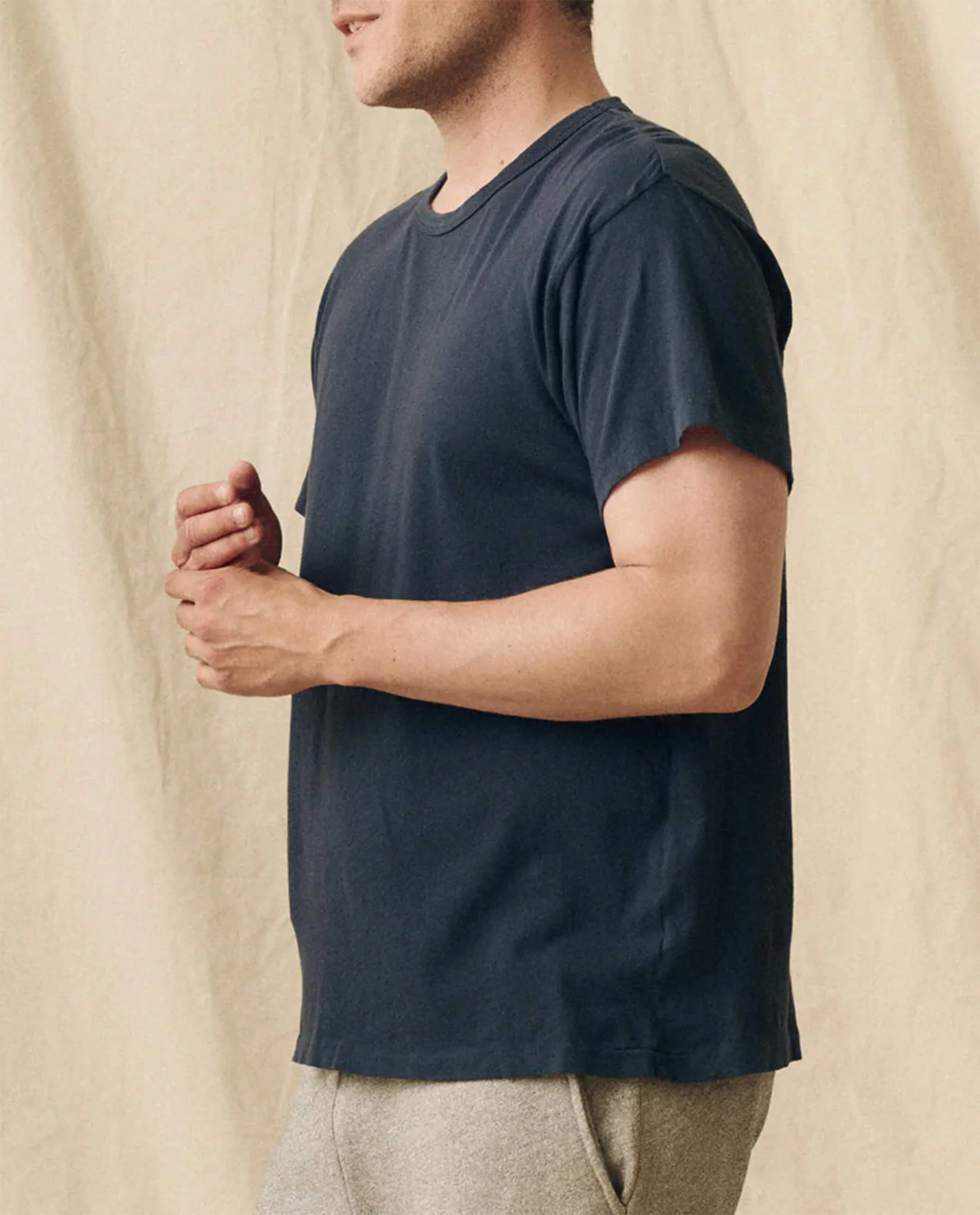 The Men's Slim Tee. -- True Navy - Image 4