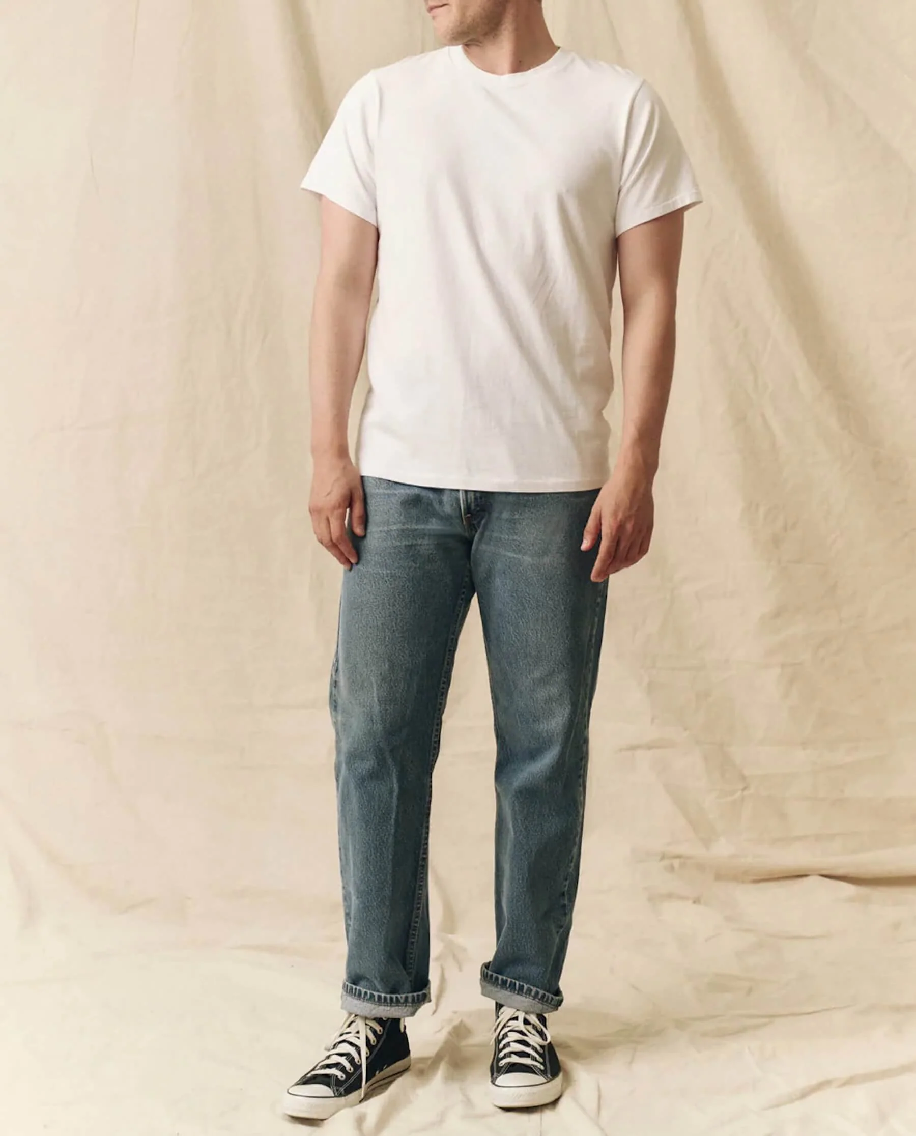 The Men's Pure Knits Slim Tee. -- True White - Image 2