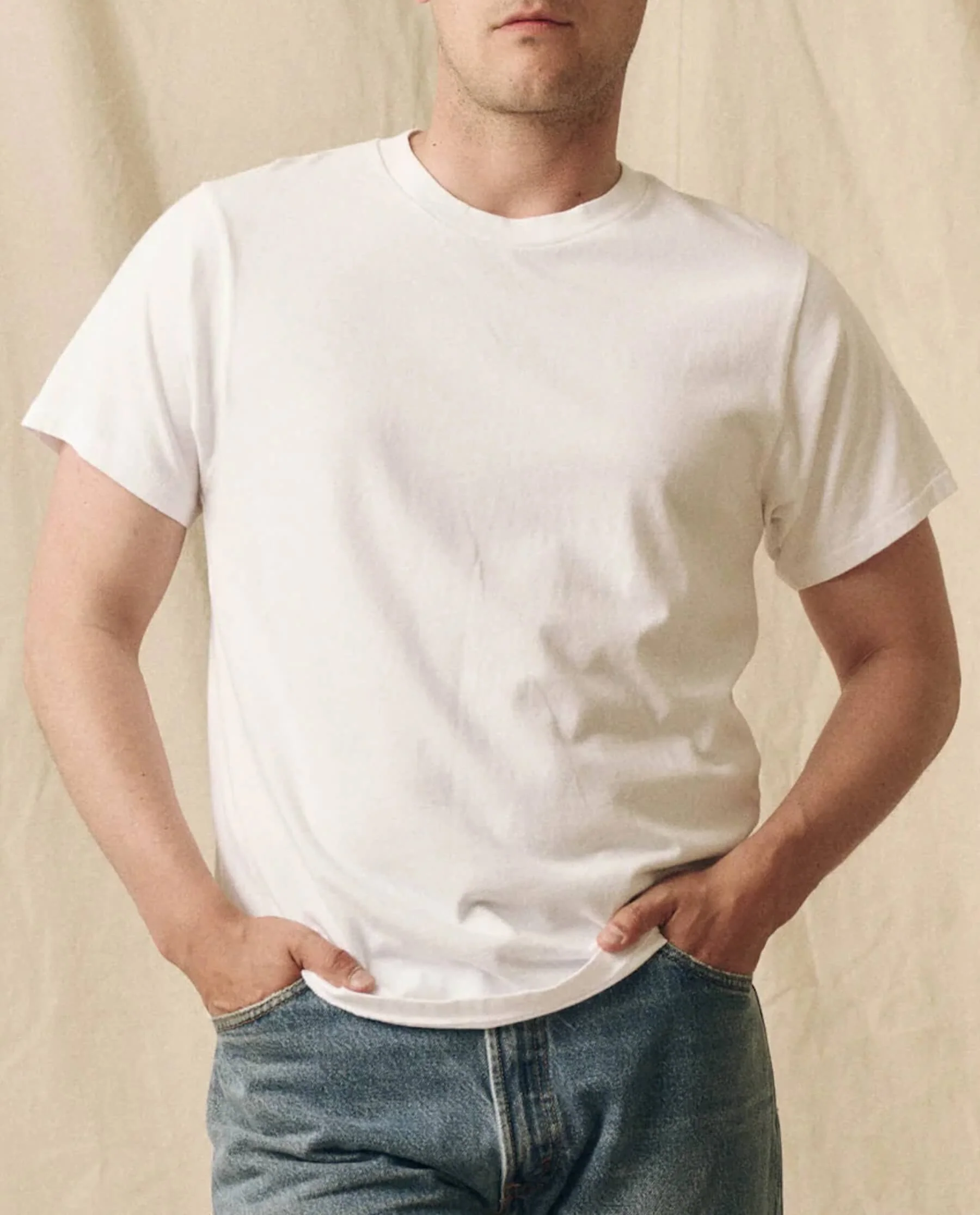 The Men's Pure Knits Slim Tee. -- True White - Image 4