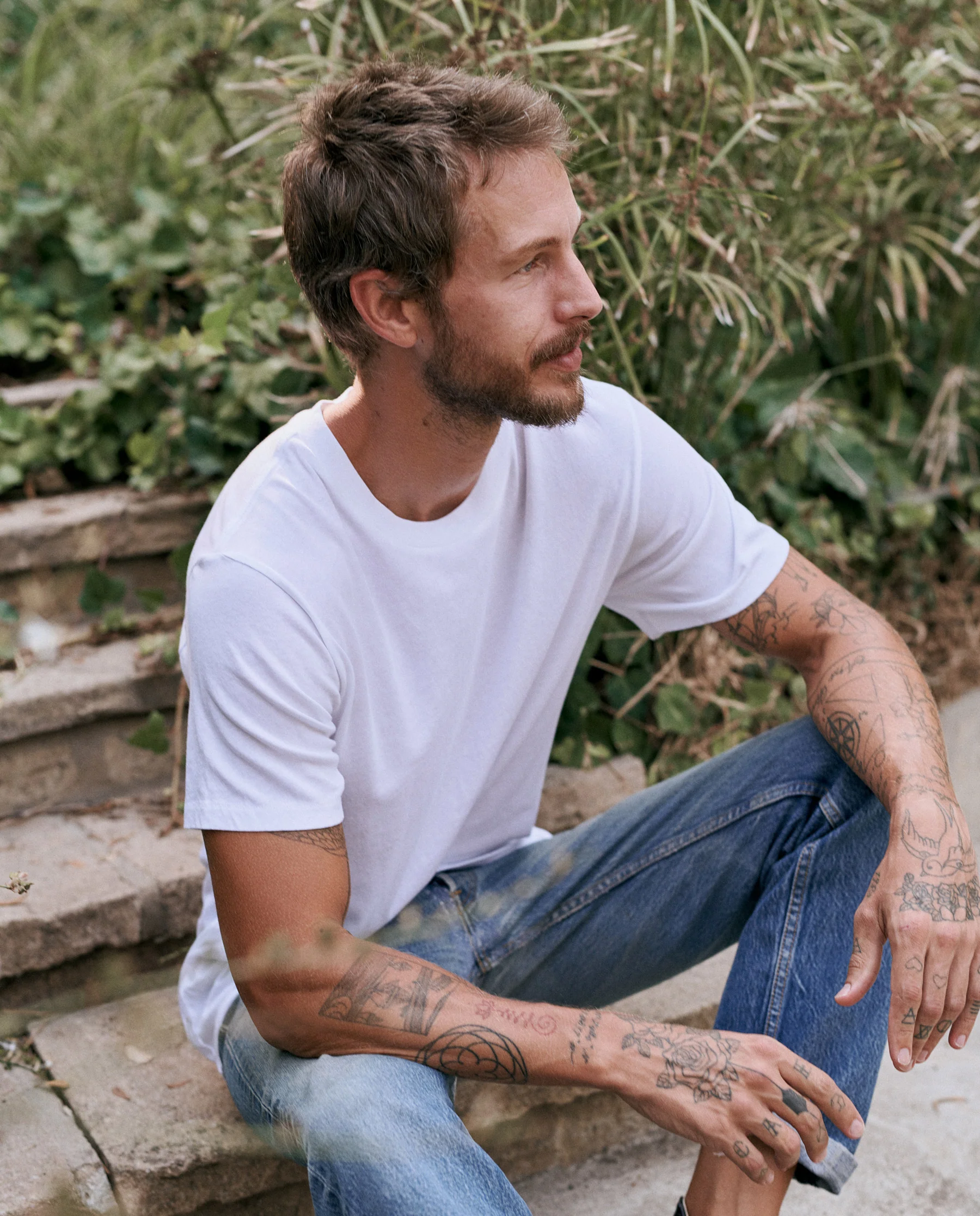 The Men's Slim Tee. -- TRUE WHITE - Image 4