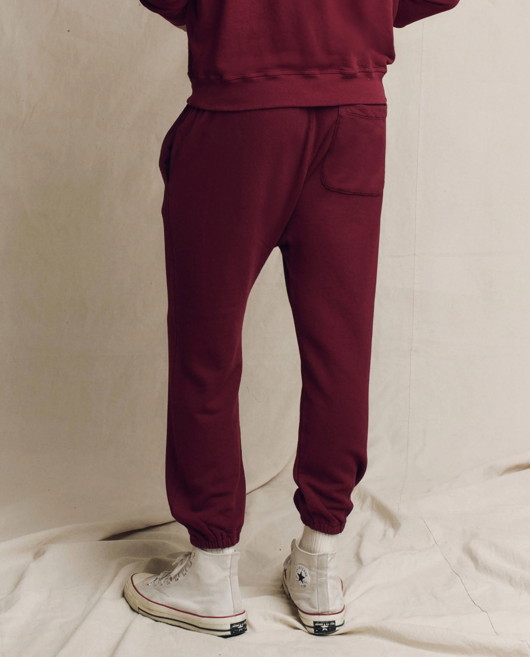 The Men's Stadium Sweatpant. Solid -- Plum - Image 2