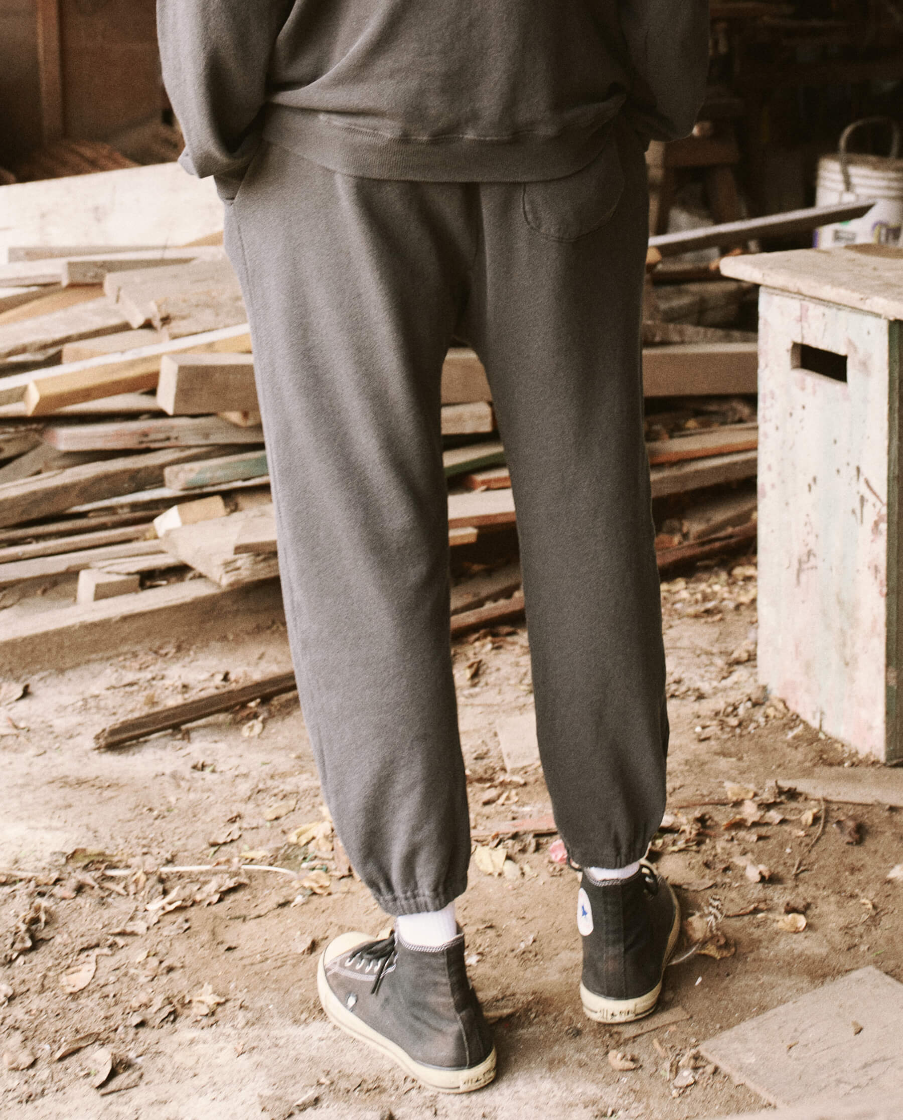 The Men's Stadium Sweatpant. -- Washed Black - Image 5