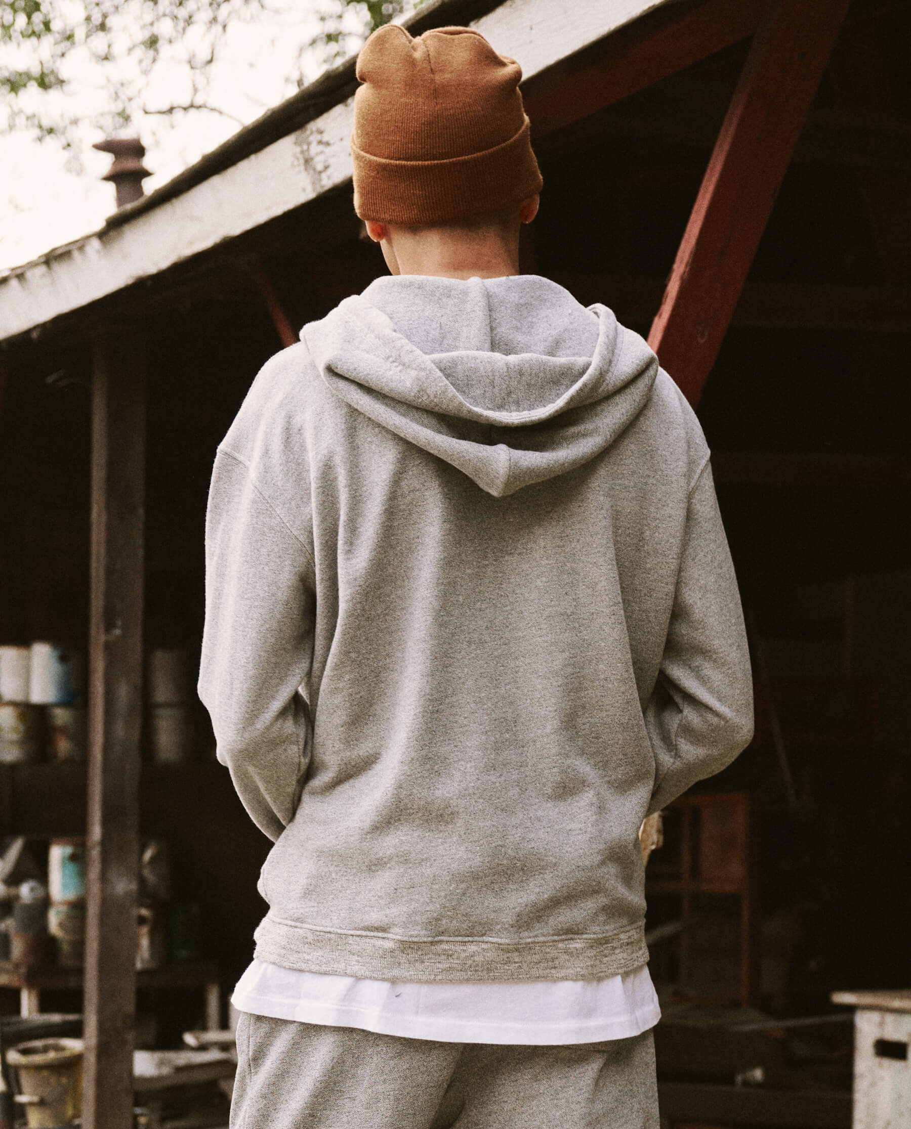 The Men's Zip Up Hoodie. -- Varsity Grey - Image 4