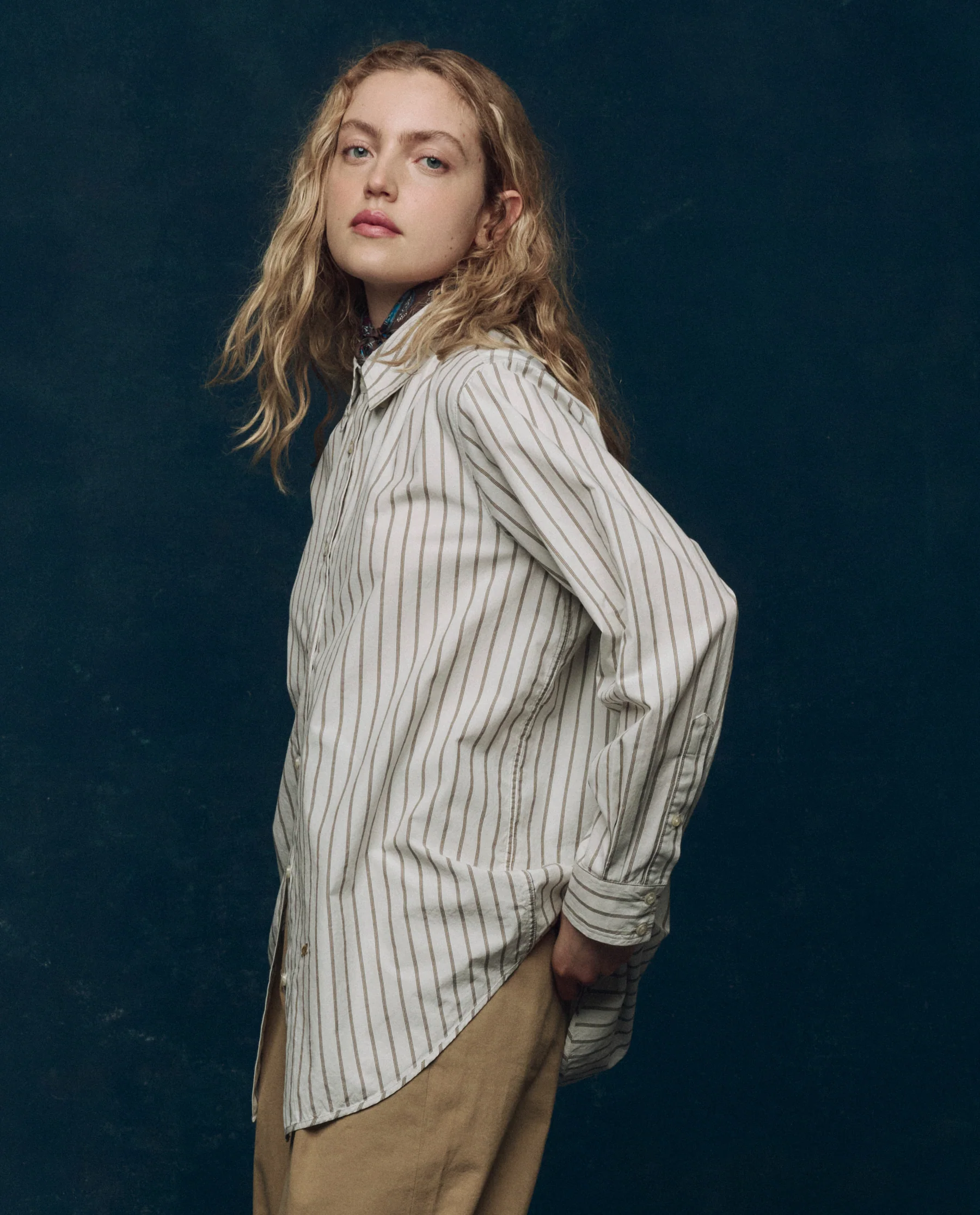 The Menswear Button Up. -- Ivy League Stripe - Image 3