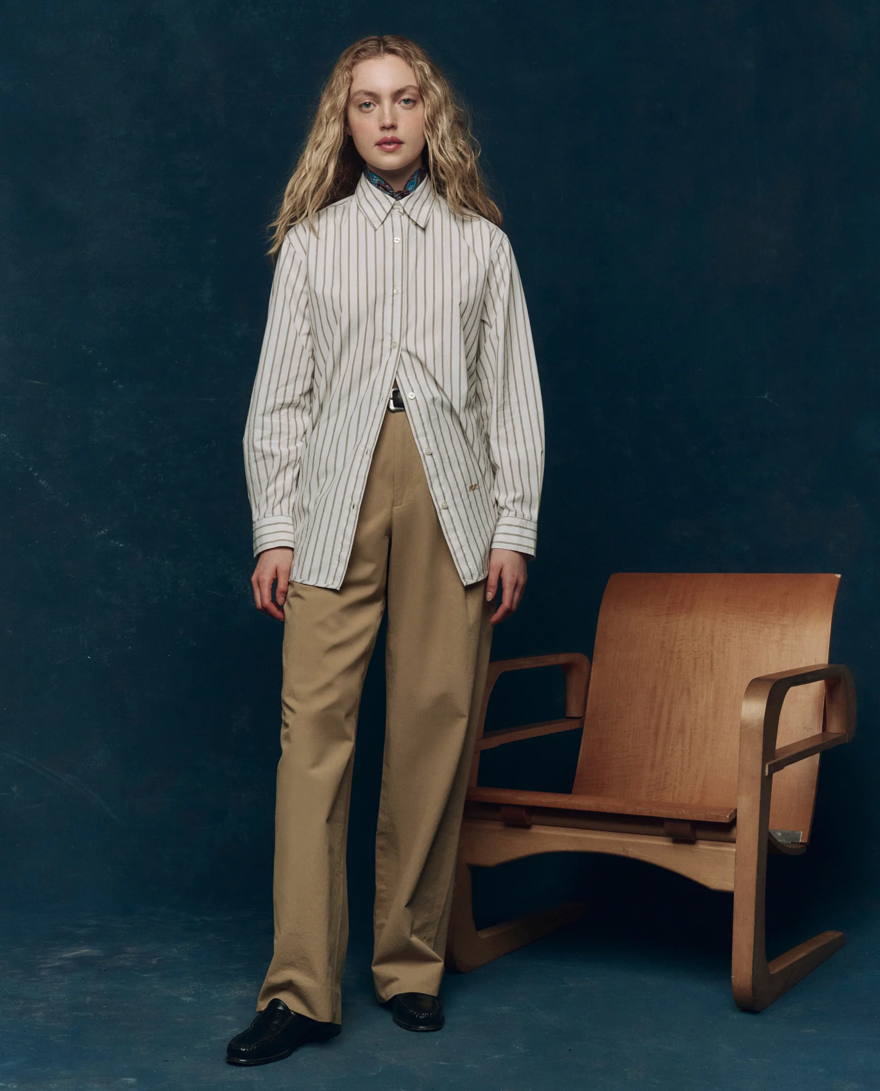 The Menswear Button Up. -- Ivy League Stripe - Image 4