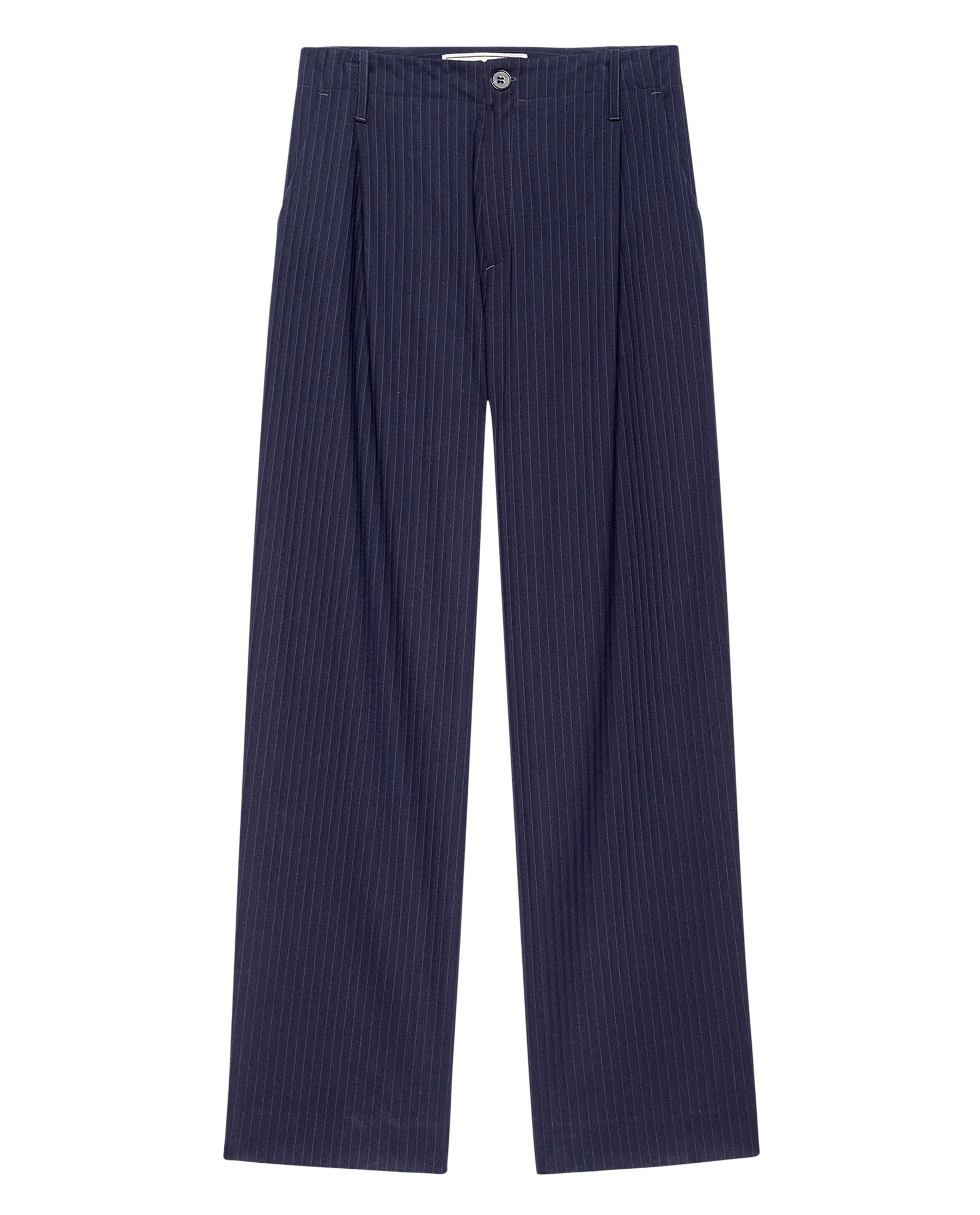 The Menswear Trouser. -- Dark Blue Stripe - Image 6