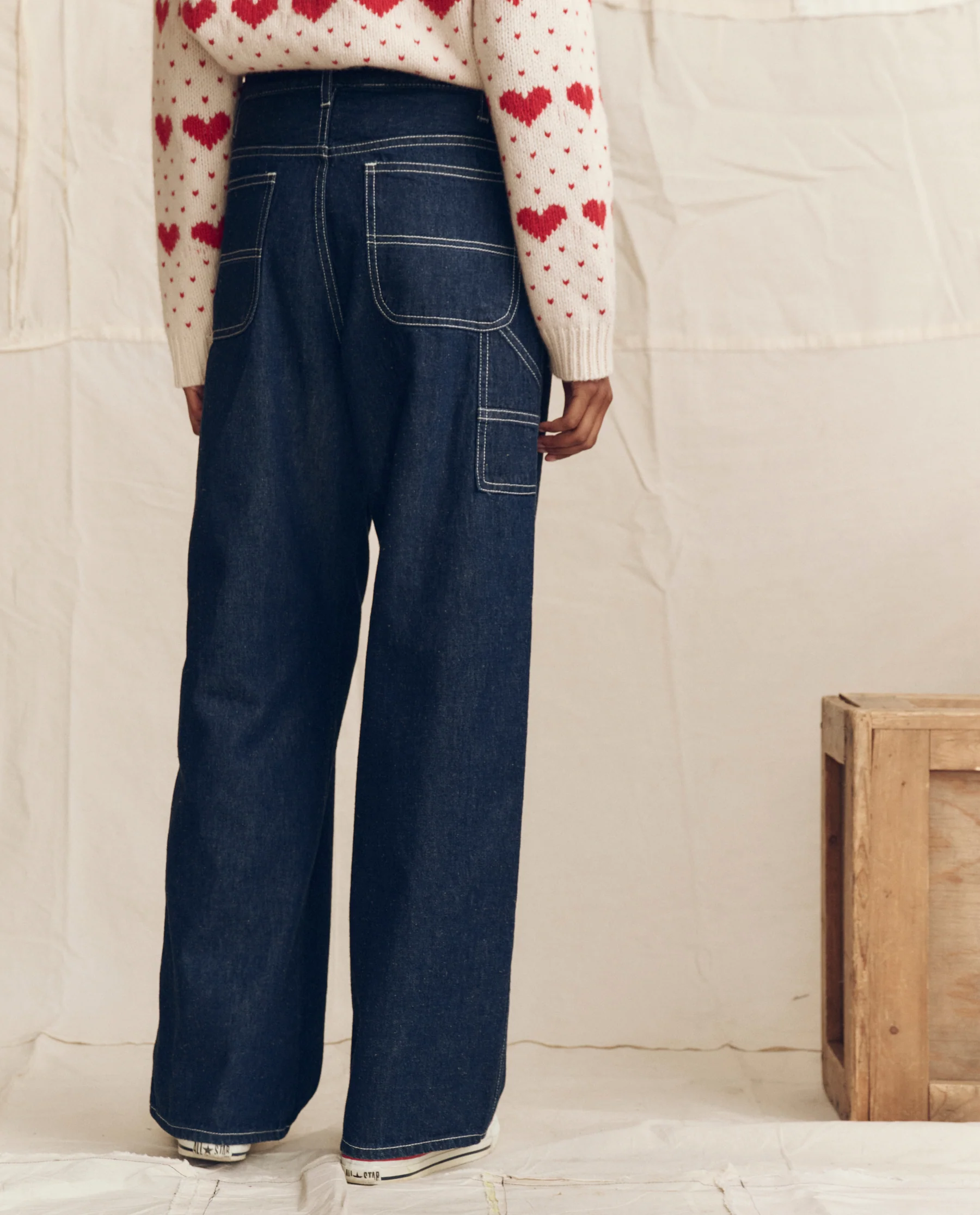 The Mill Jean. -- Rinse with Cream Stitching - Image 2