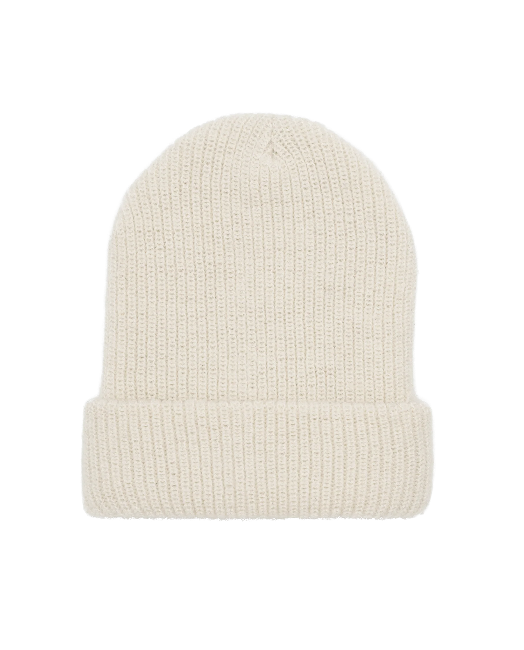 The Natural Alpaca Beanie. -- Cream - Image 3