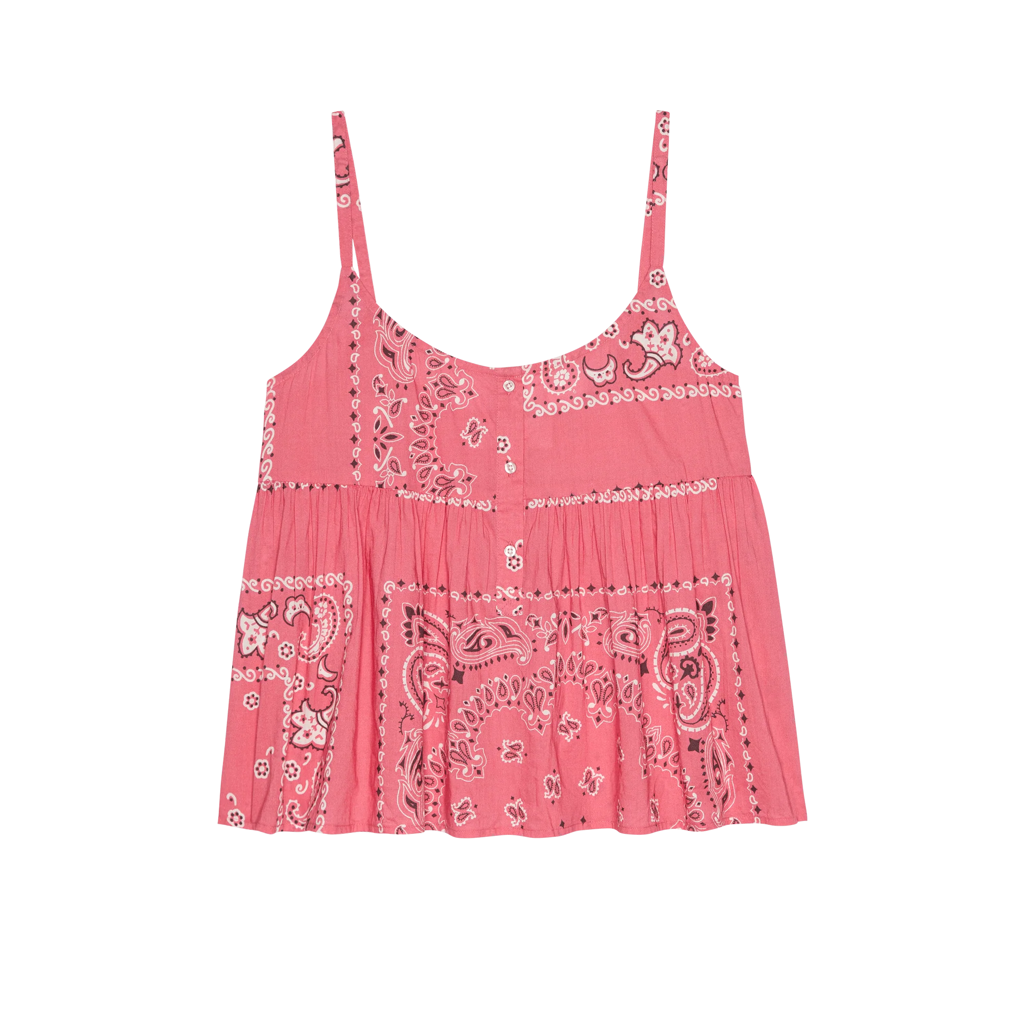 The Nighttime Cami. -- Pink Bandana Patchwork - Image 6