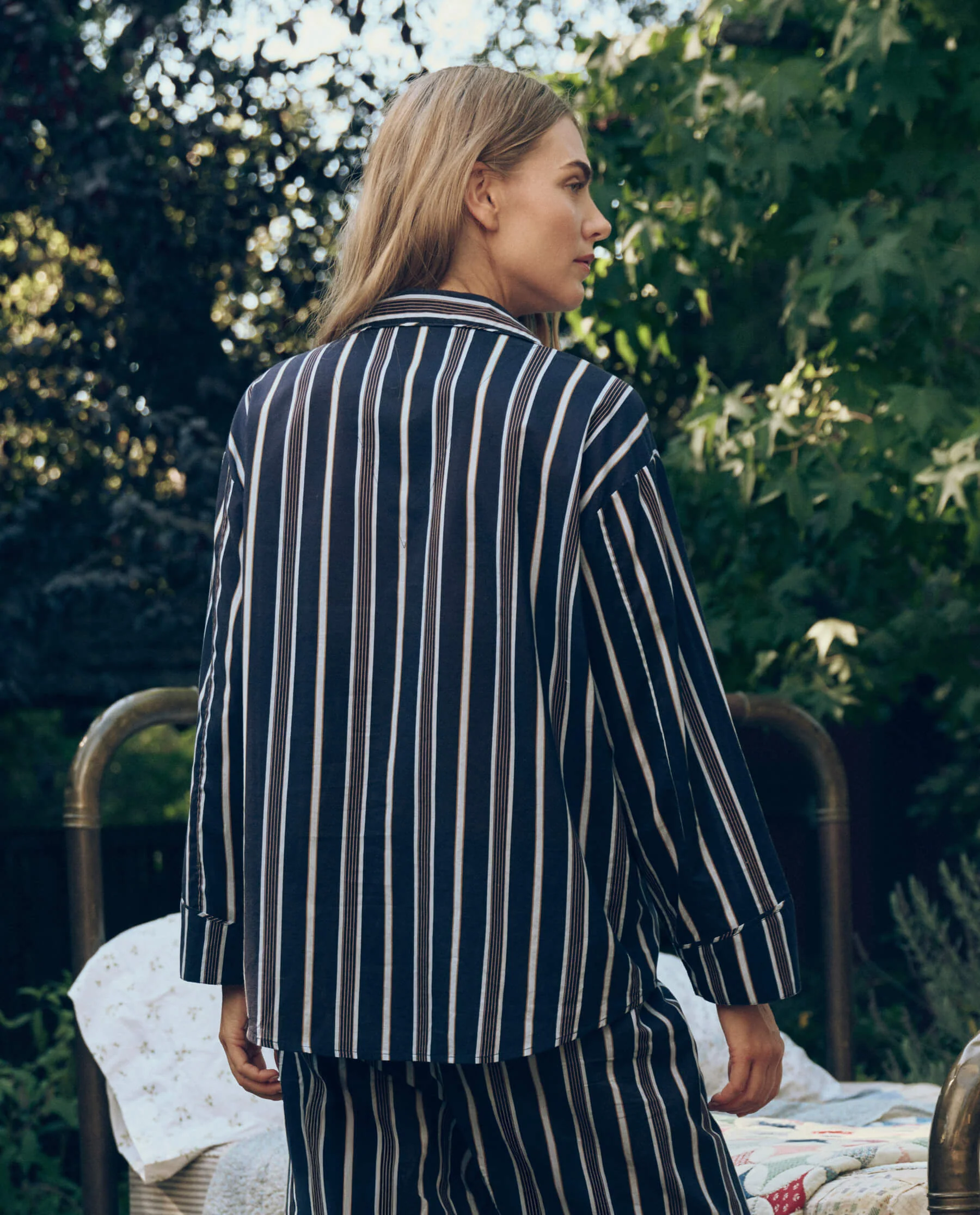 The Pajama Shirt. -- Coastline Stripe - Image 3
