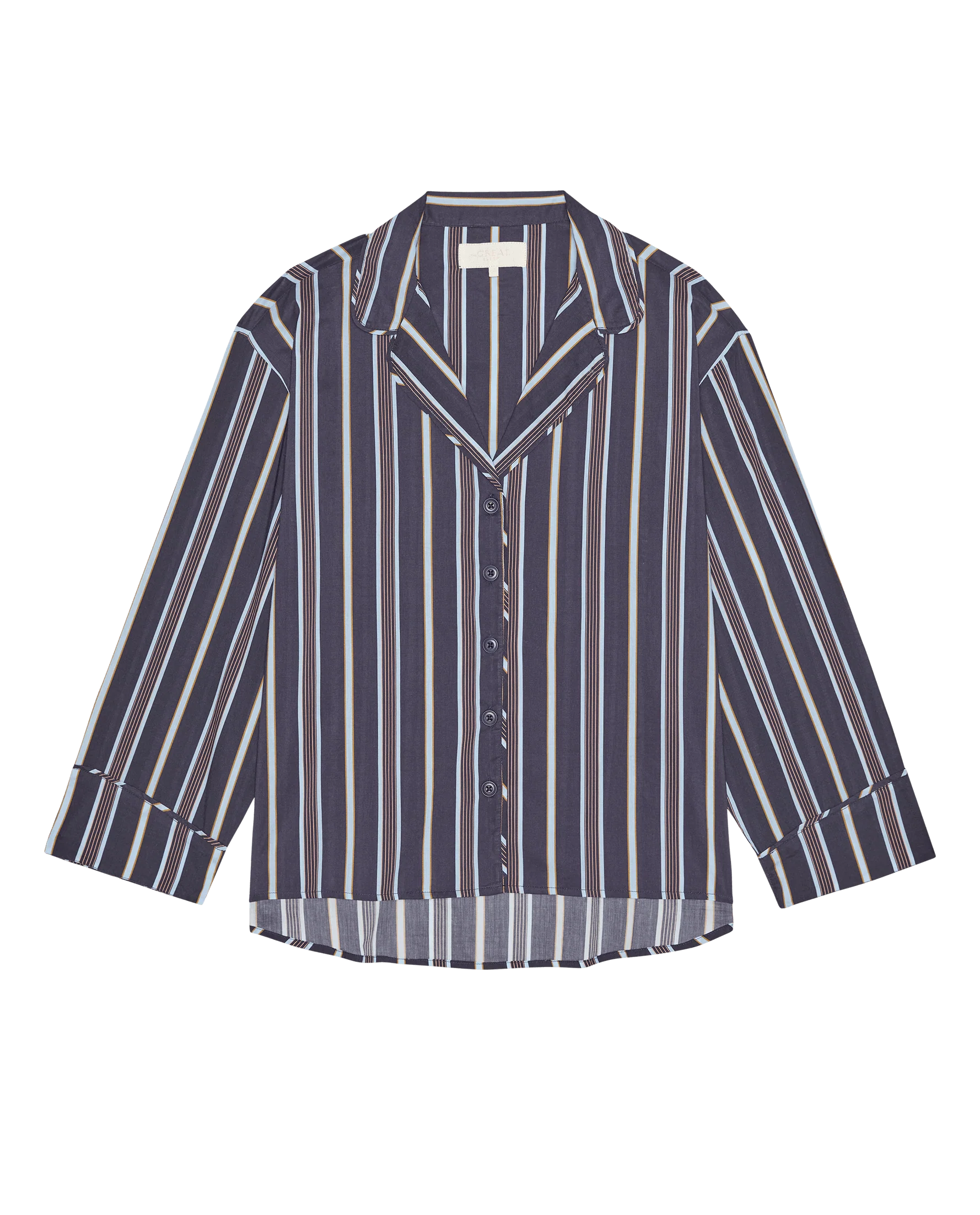 The Pajama Shirt. -- Coastline Stripe - Image 5