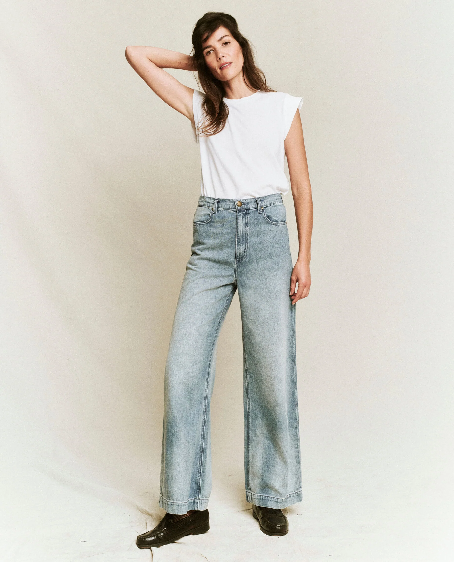 The Peak Shoulder Tee. -- True White - Image 3