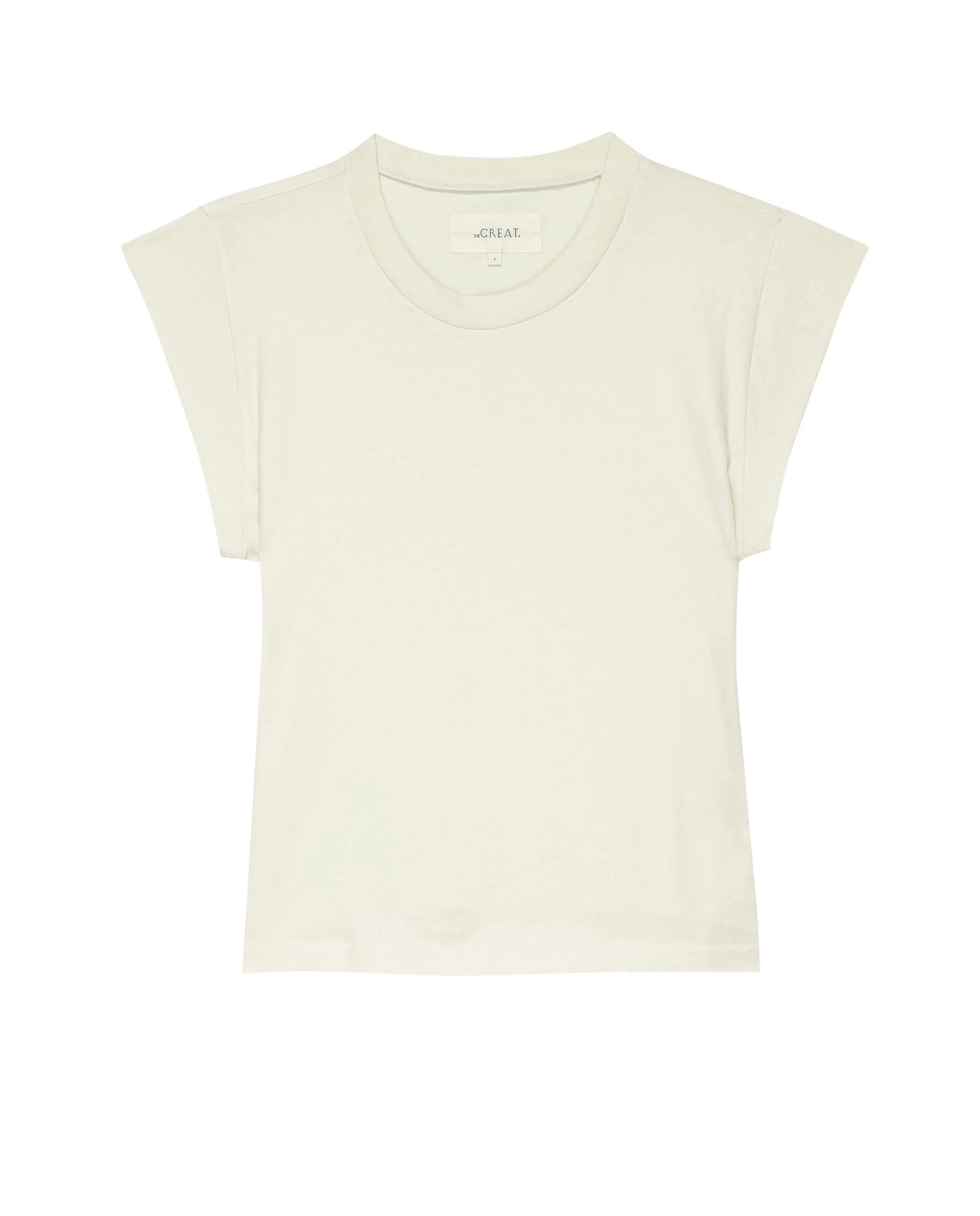 The Peak Shoulder Tee. -- Washed White - Image 6