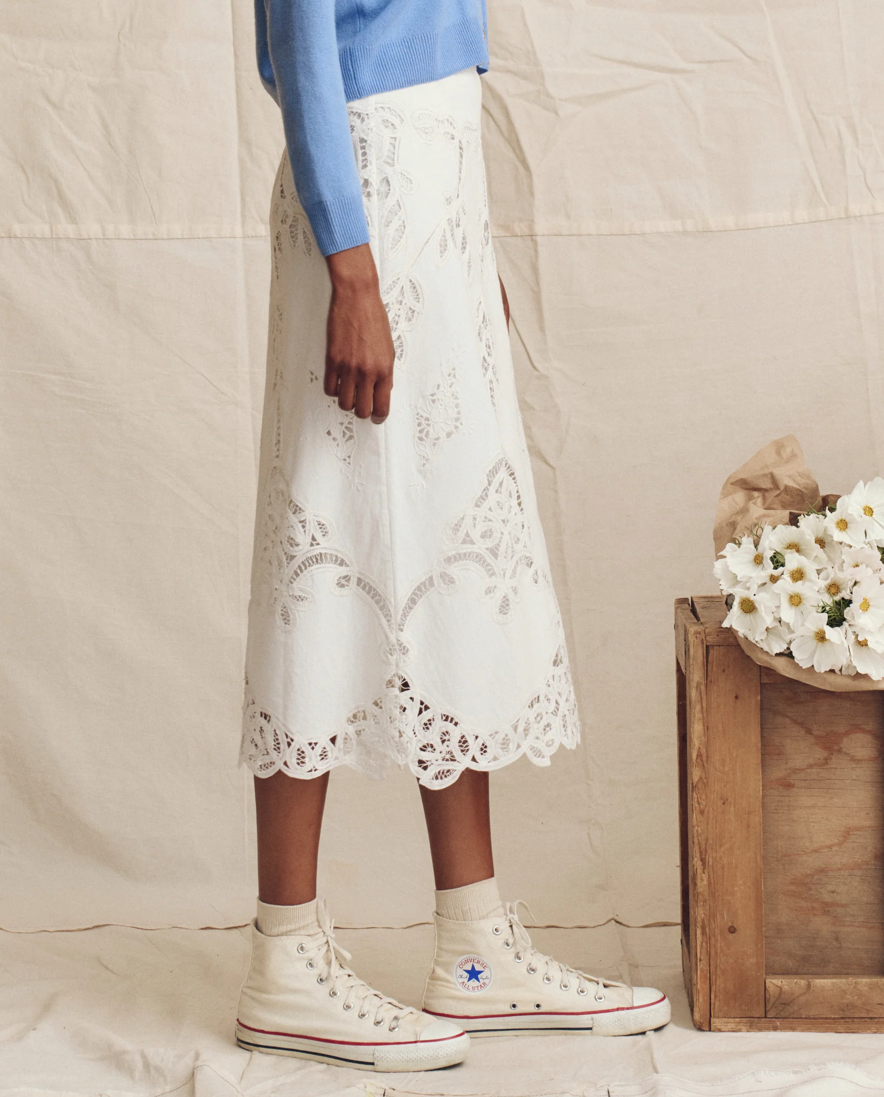 The Picnic Skirt. -- Cream - Image 3