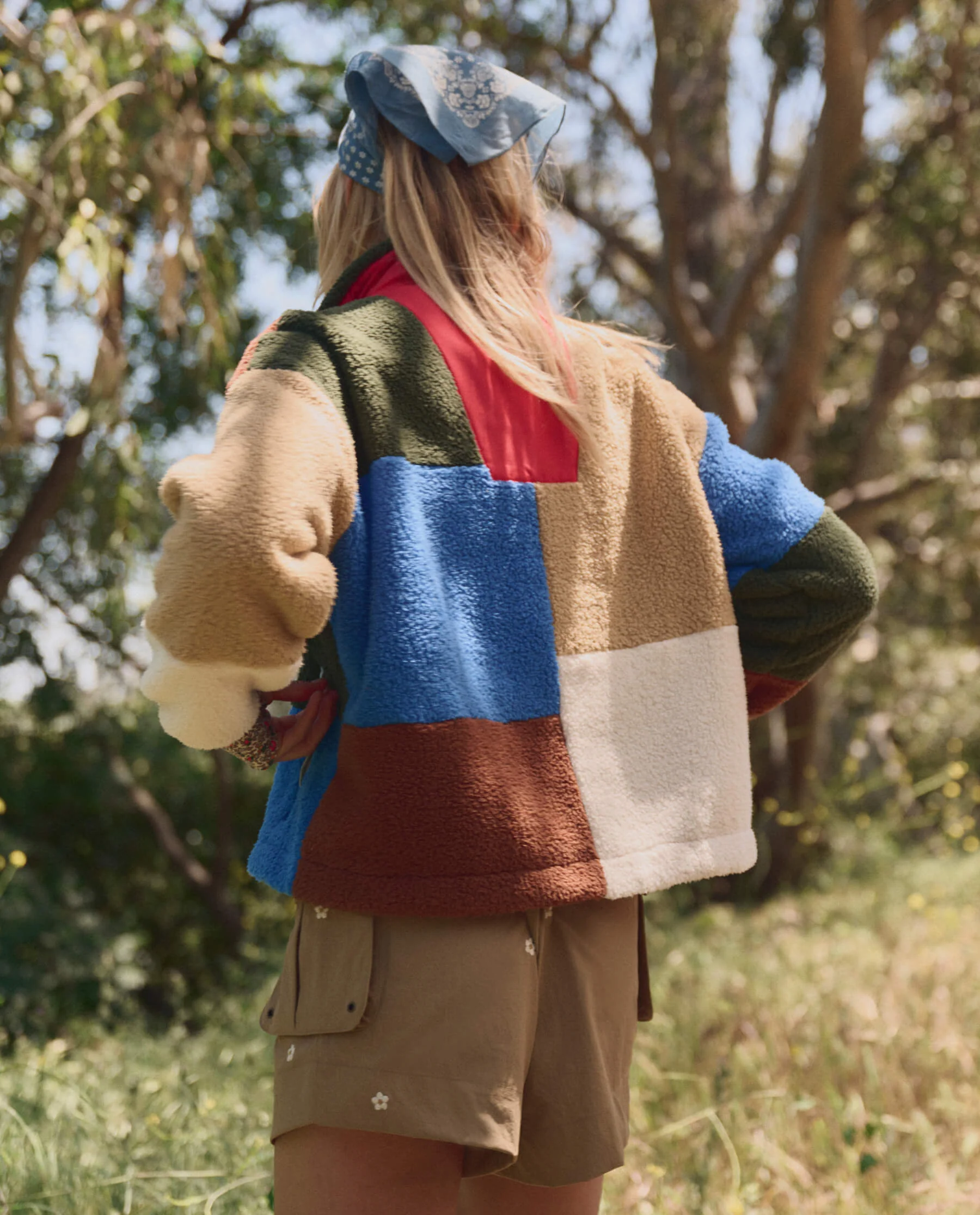 The Plush Color Block Sierra Pullover. -- Canyon Multi - Image 2