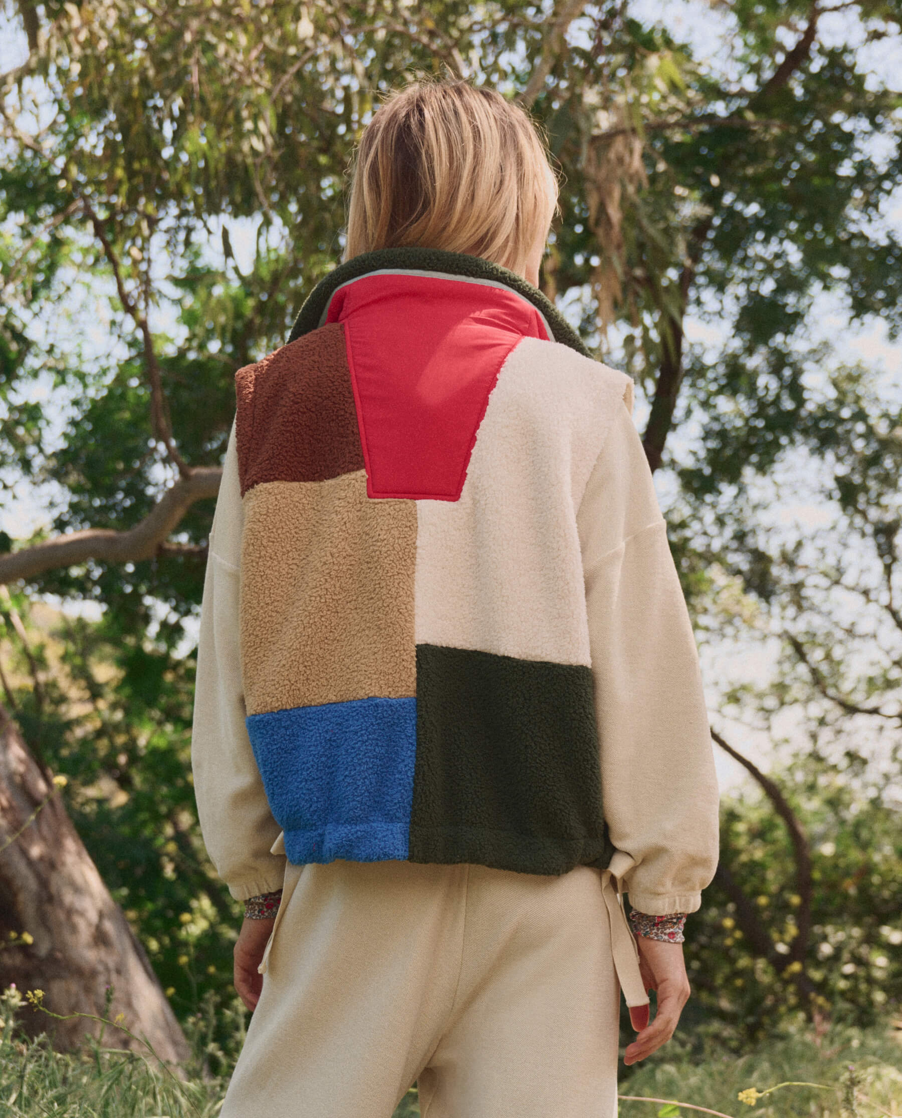 The Plush Color Block Sierra Vest. -- Canyon Multi - Image 4