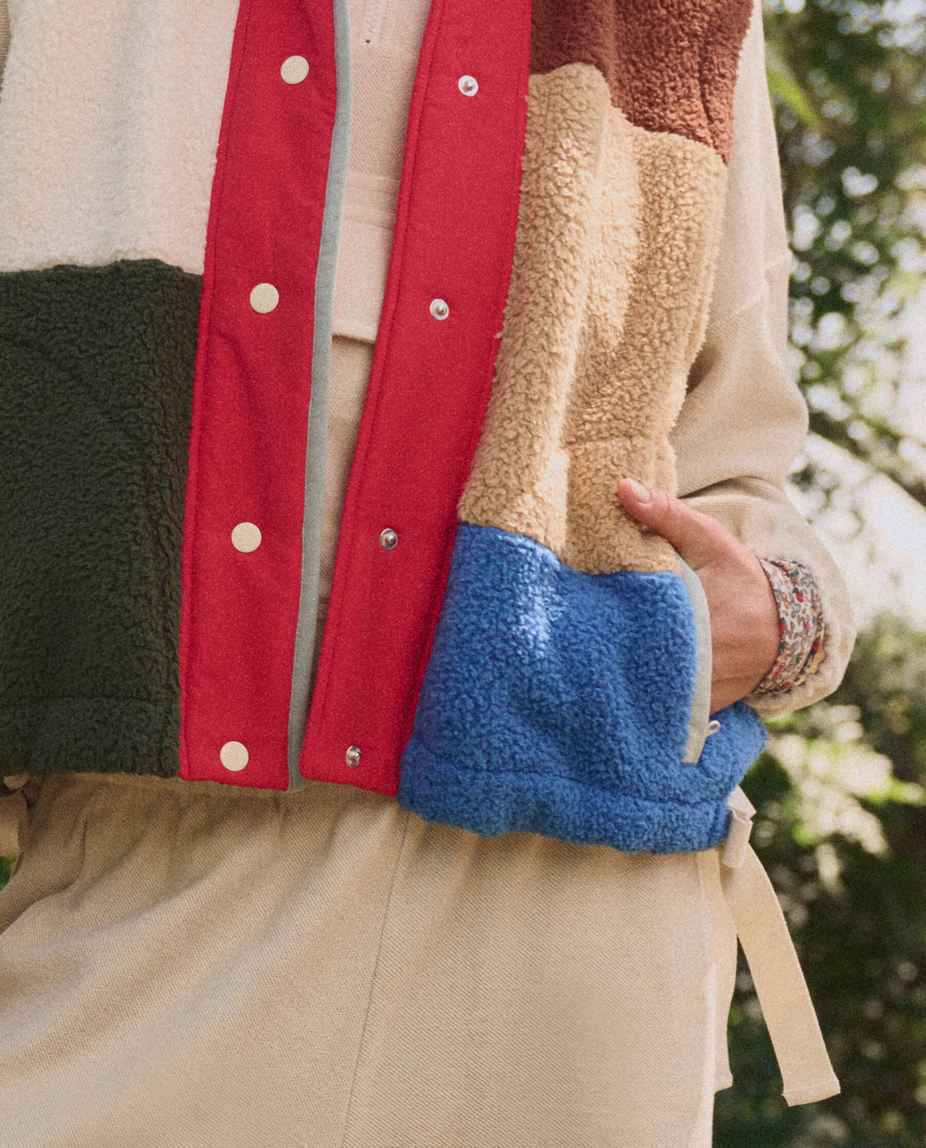The Plush Color Block Sierra Vest. -- Canyon Multi - Image 5