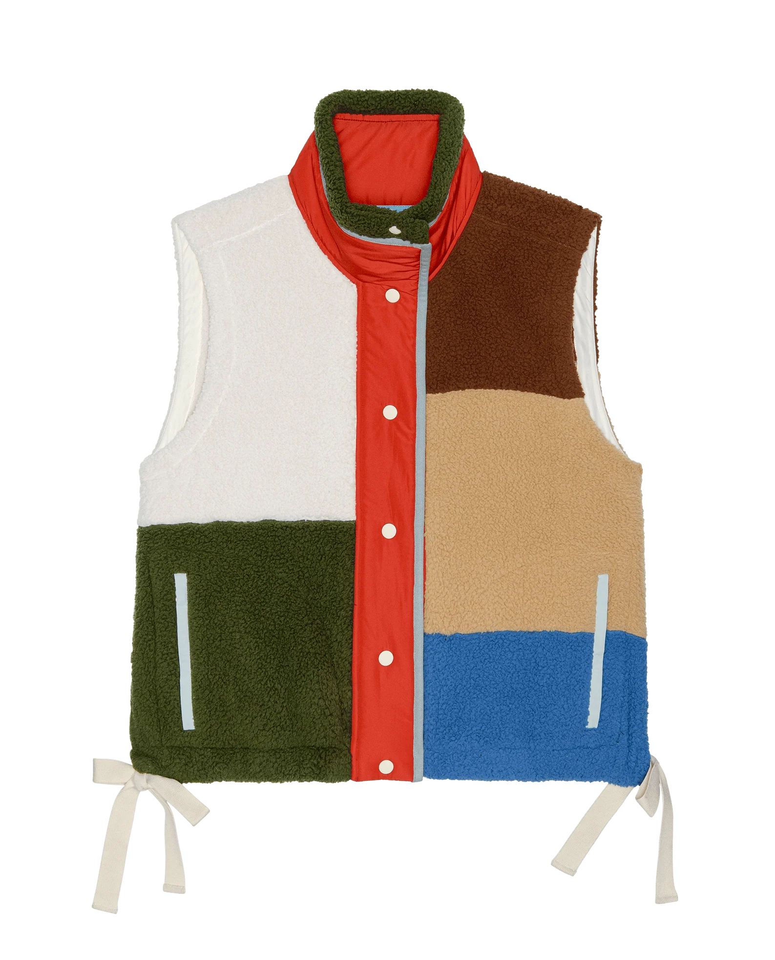 The Plush Color Block Sierra Vest. -- Canyon Multi - Image 6