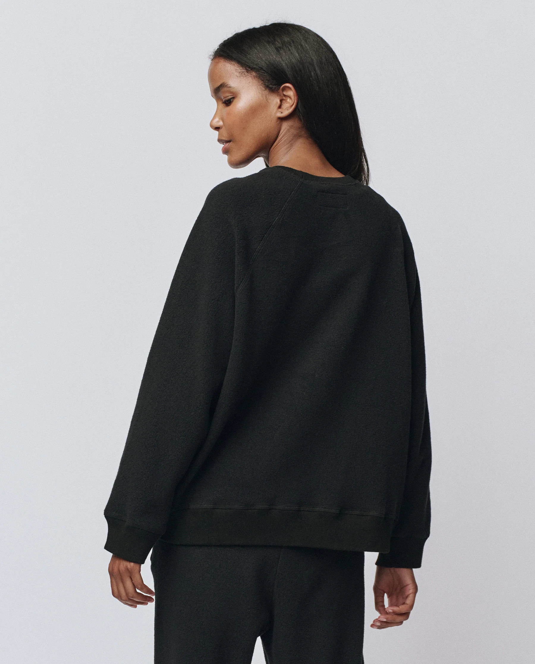 The Plush Slouch Sweatshirt. -- Almost Black - Image 2