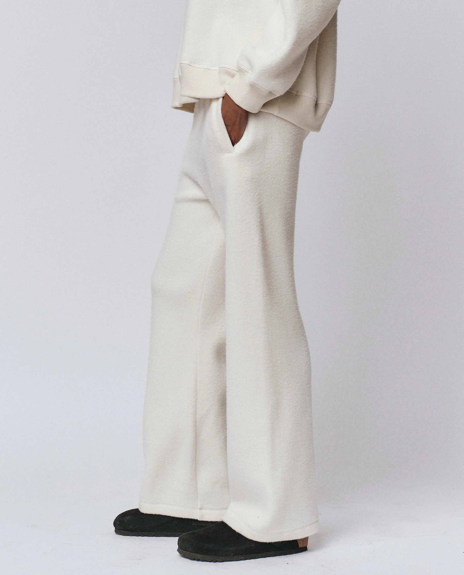 The Plush Victory Sweatpant. -- Washed White - Image 3