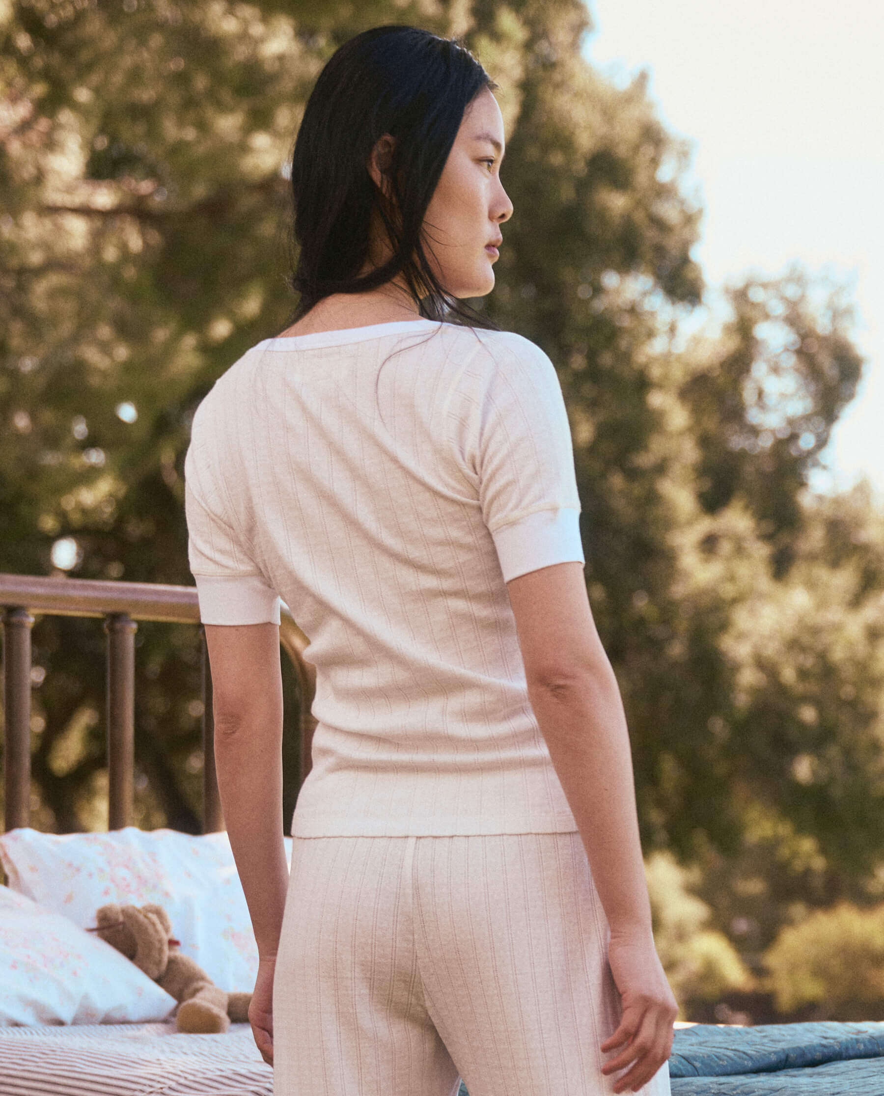The Pointelle Ballet Tee. -- White - Image 4