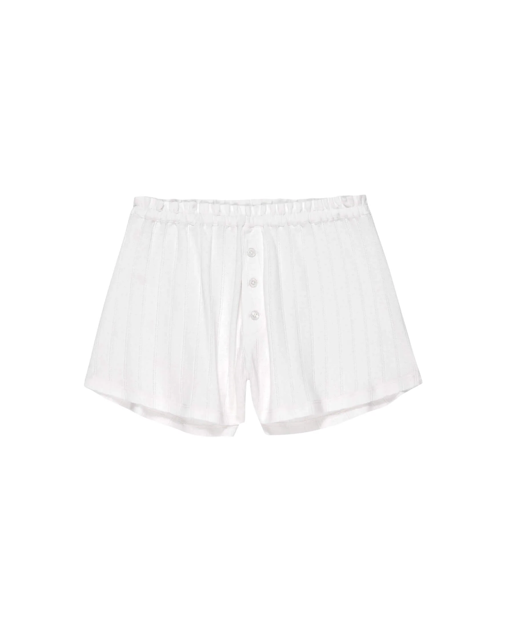 The Pointelle Tap Short. -- White - Image 7
