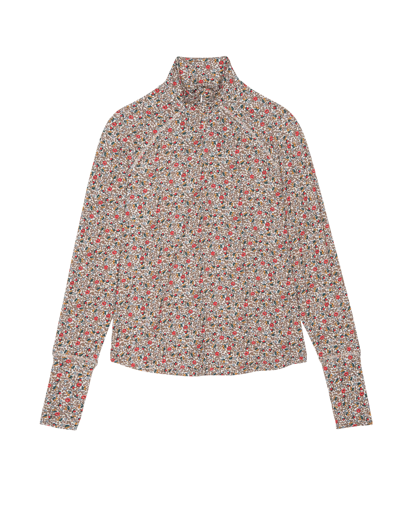 The Quarter Zip Trail Pullover. -- Sprouting Floral - Image 6