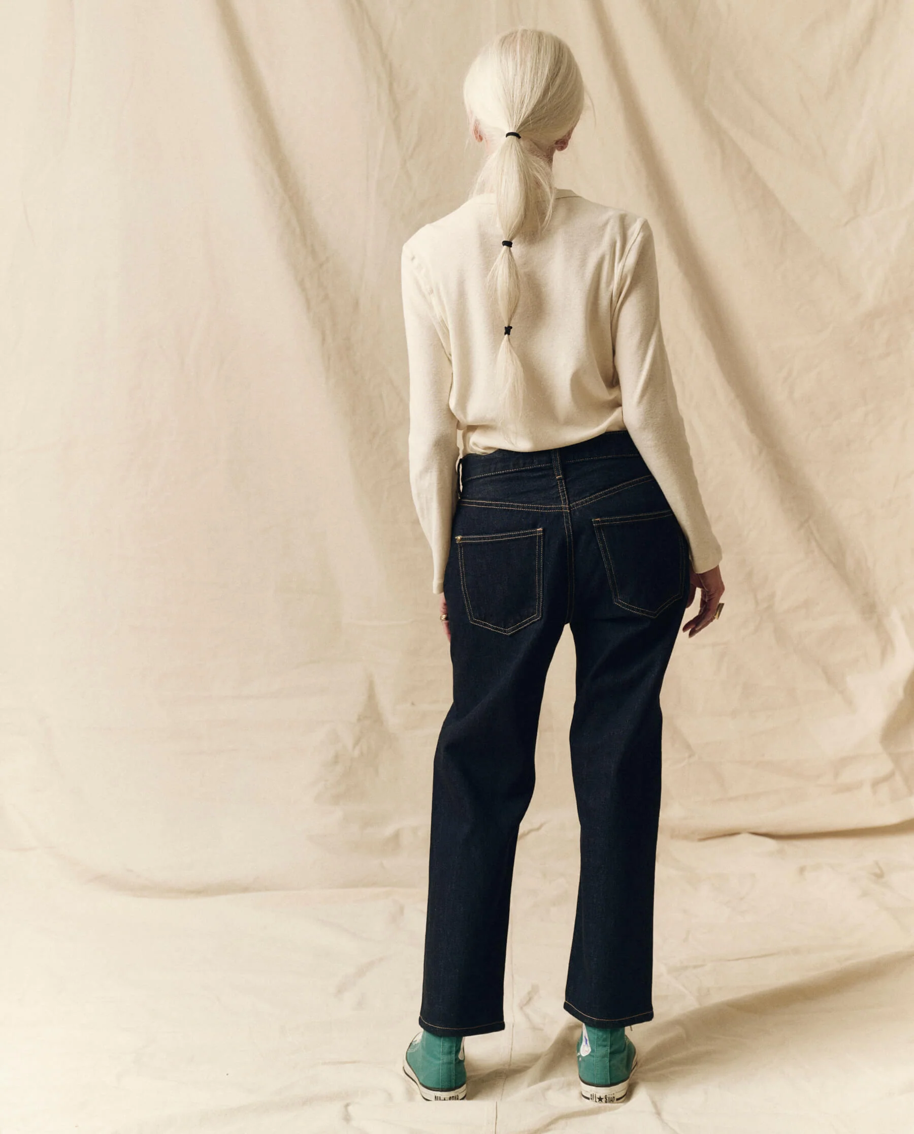 The Recycled Rib Slim Henley. -- Snow - Image 5