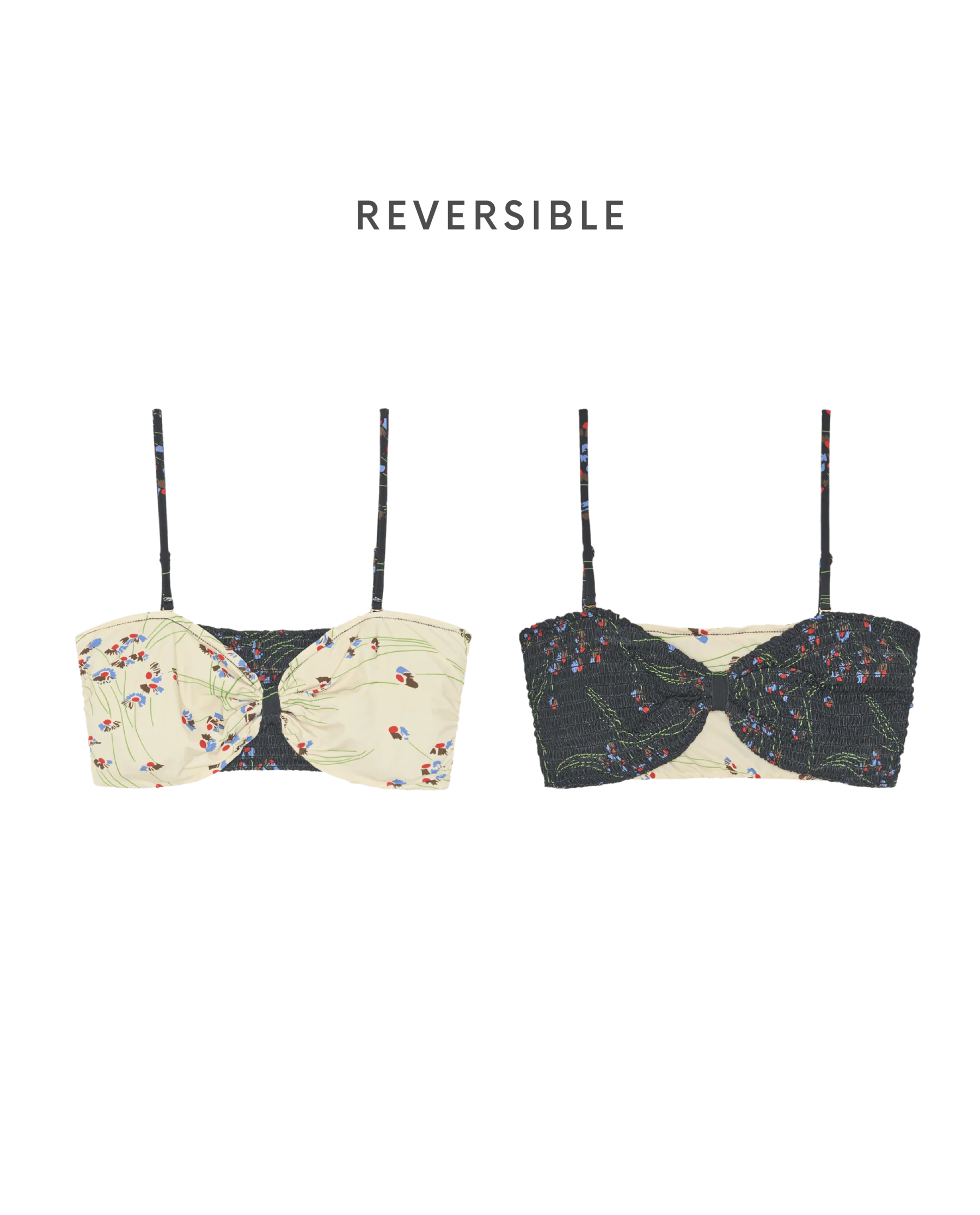 The Reversible Cinched Bandeau. -- Windblown Bouquet - Image 6