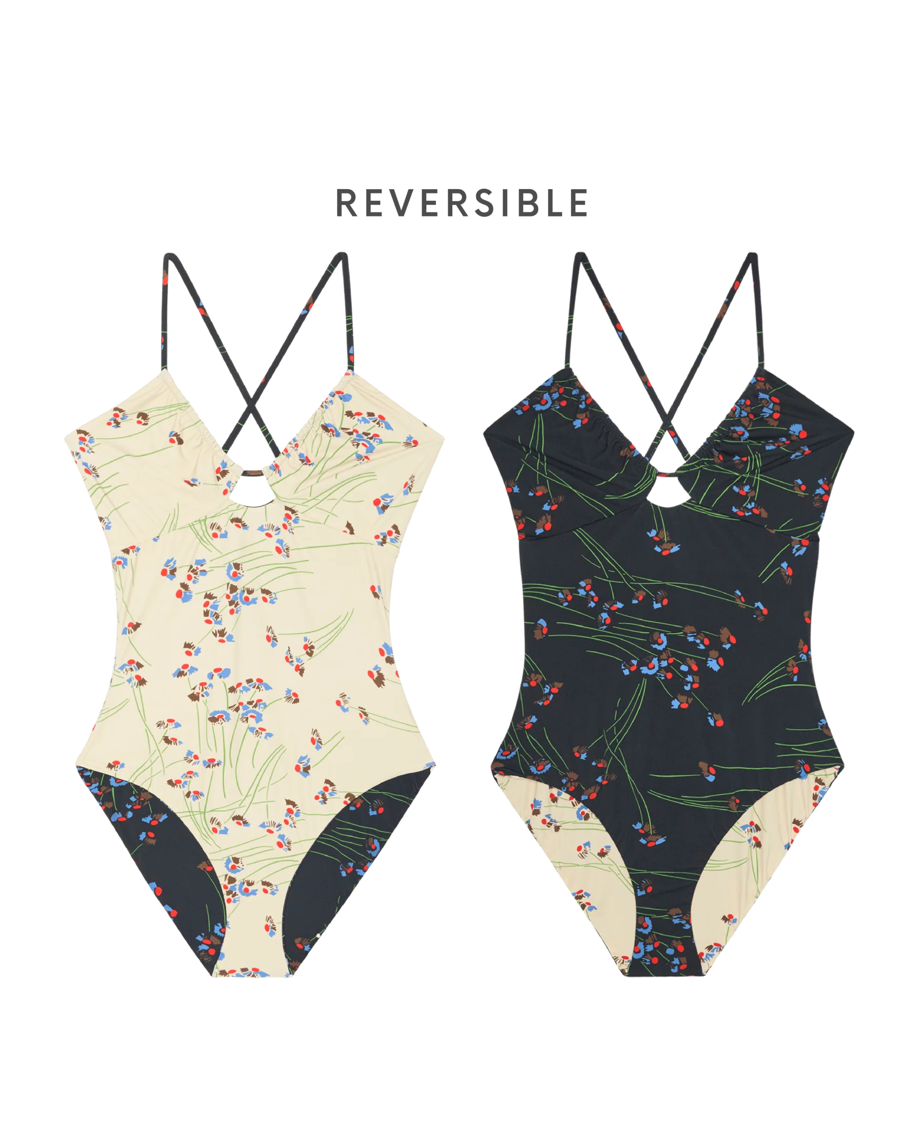 The Reversible Keyhole One Piece. -- Windblown Bouquet - Image 6