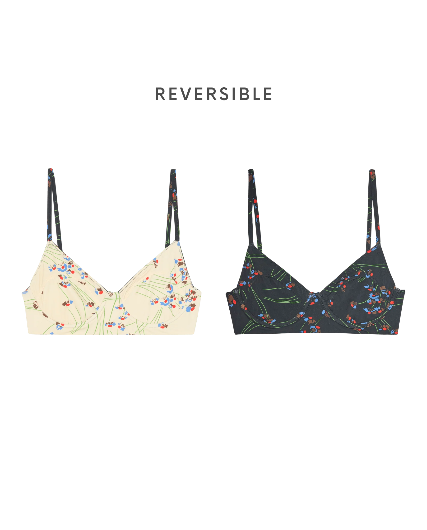 The Reversible Underwire Bikini Top. -- Windblown Bouquet - Image 6