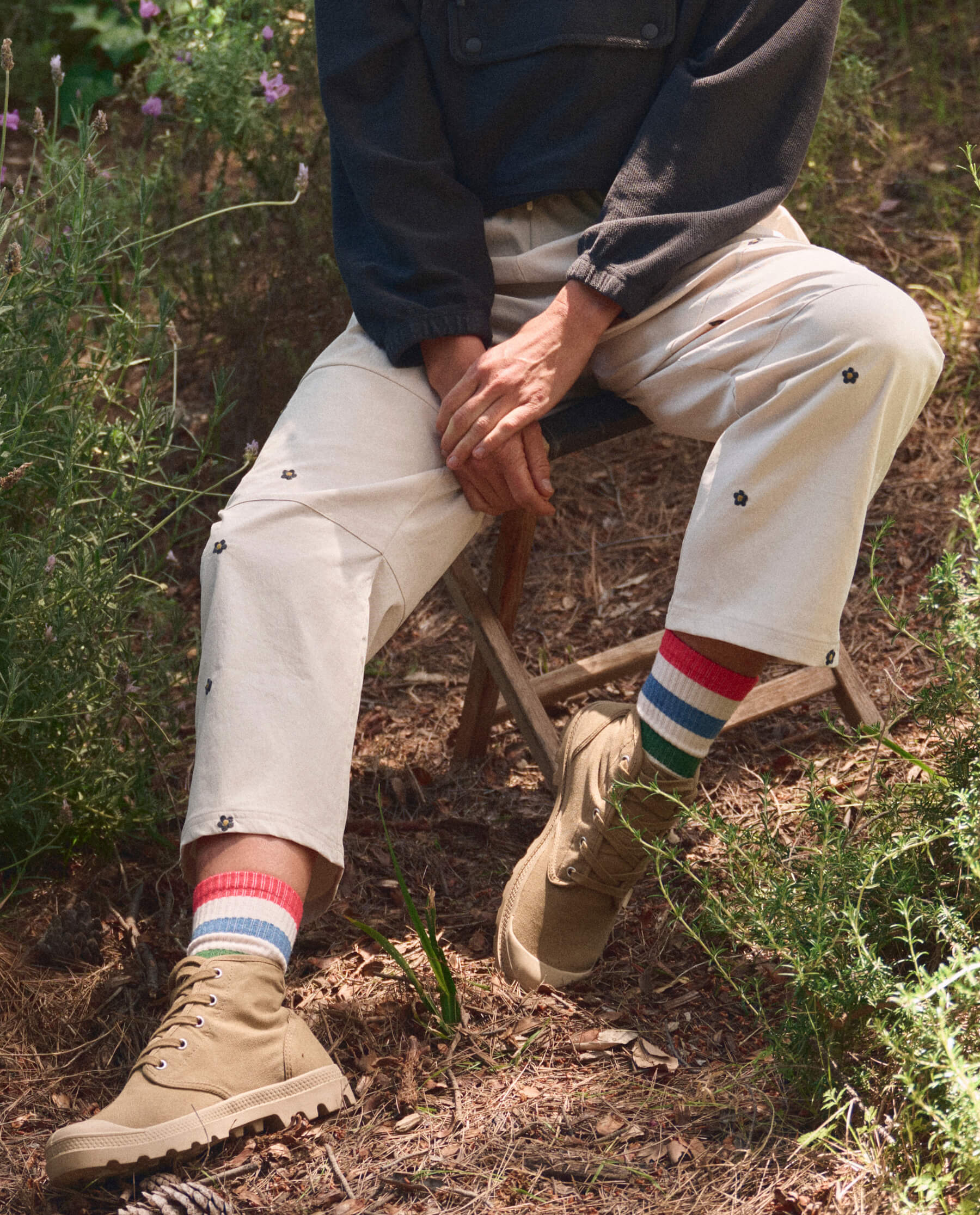 The Ridge Runner Sock. -- Cross Country Stripe - Image 2