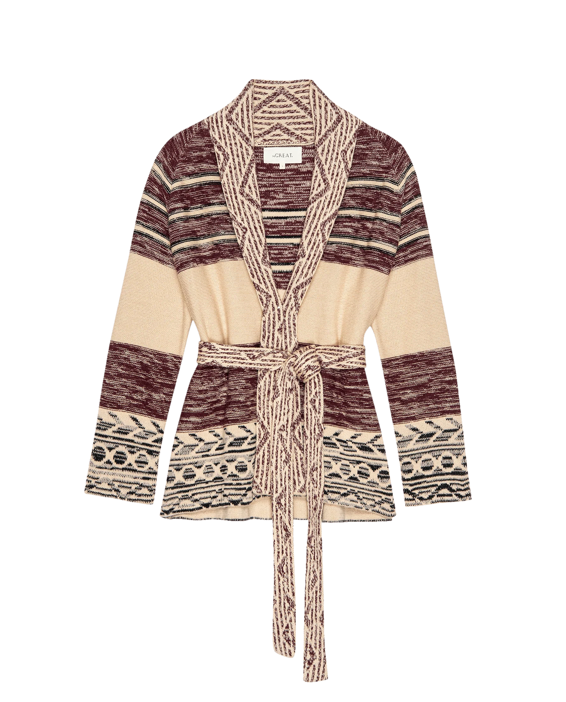 The Riding Cardigan. -- Rusted Red Multi - Image 5