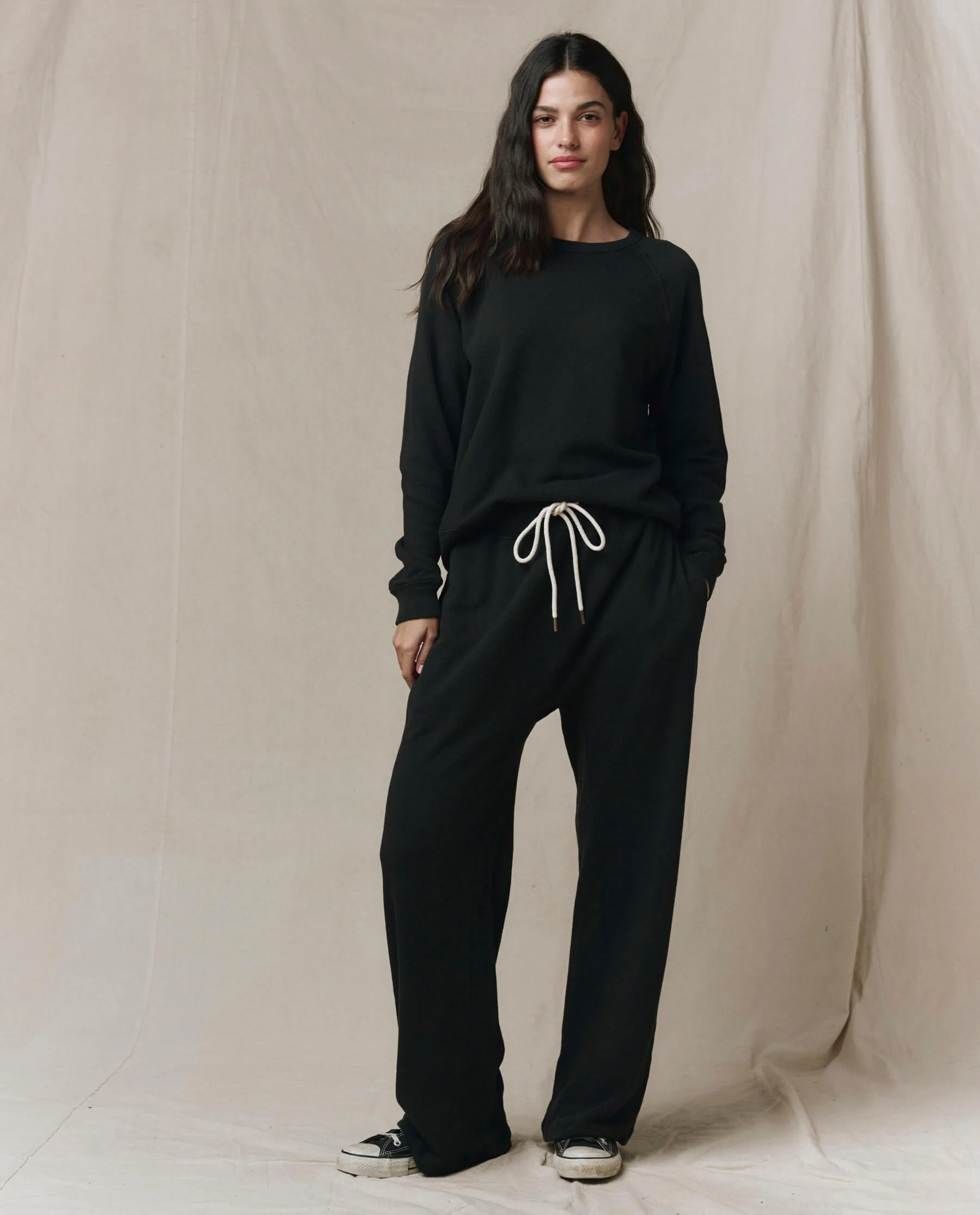 The Horseshoe Sweatpant. Solid -- Almost Black - Image 3