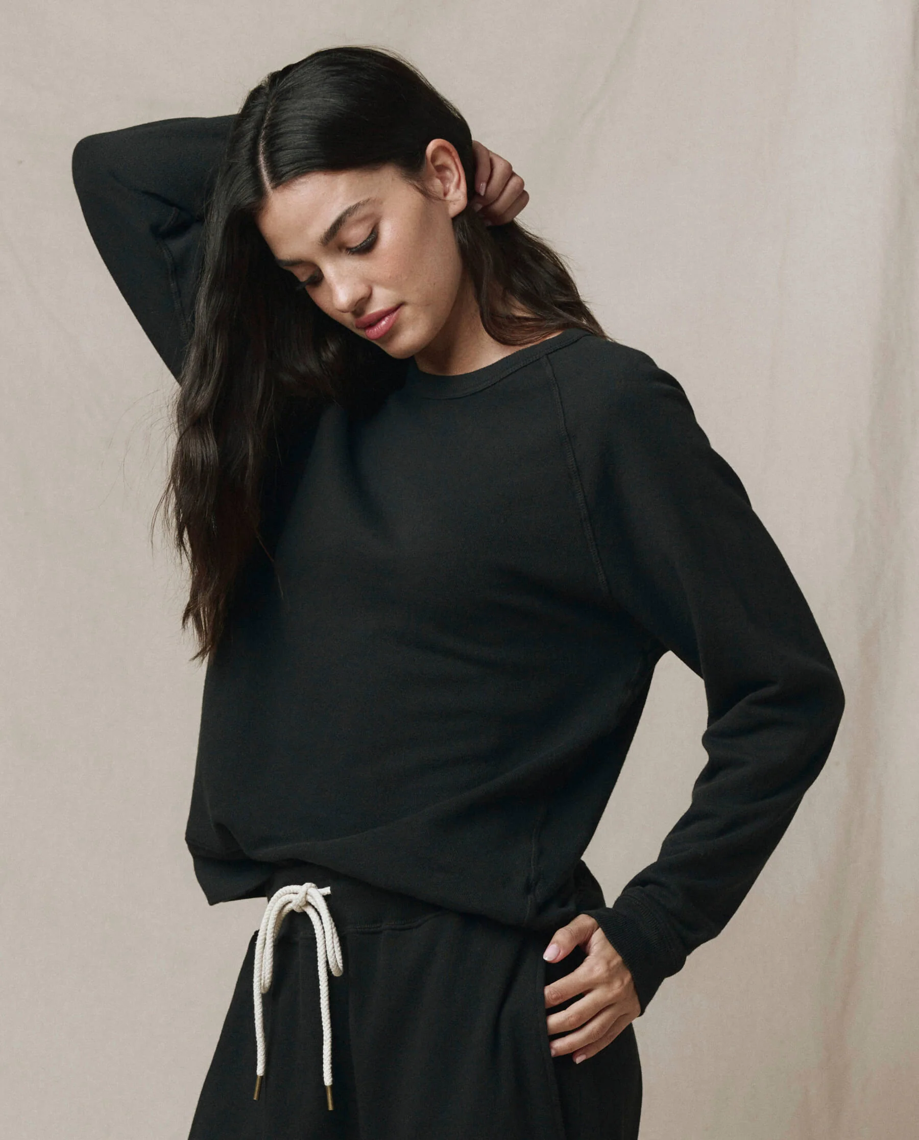 The Rookie Sweatshirt. Solid -- Almost Black - Image 4