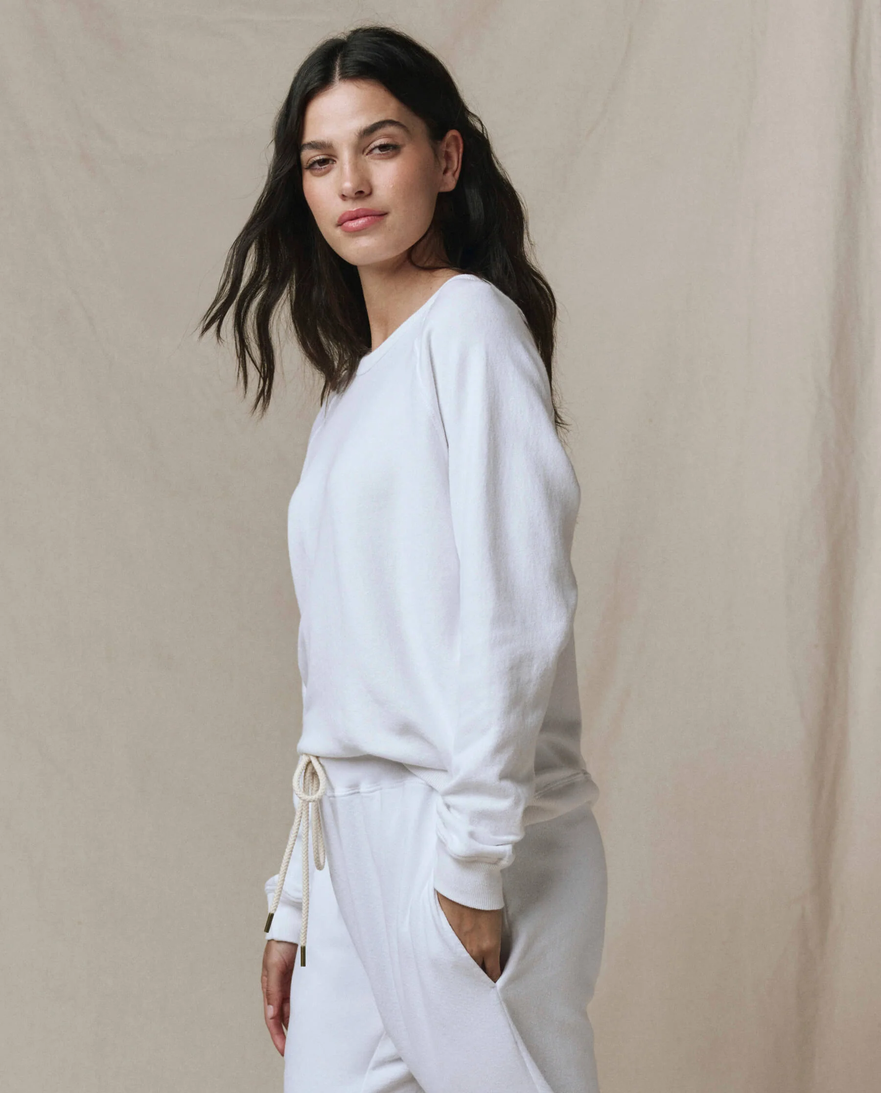 The Rookie Sweatshirt. Solid -- True White - Image 2