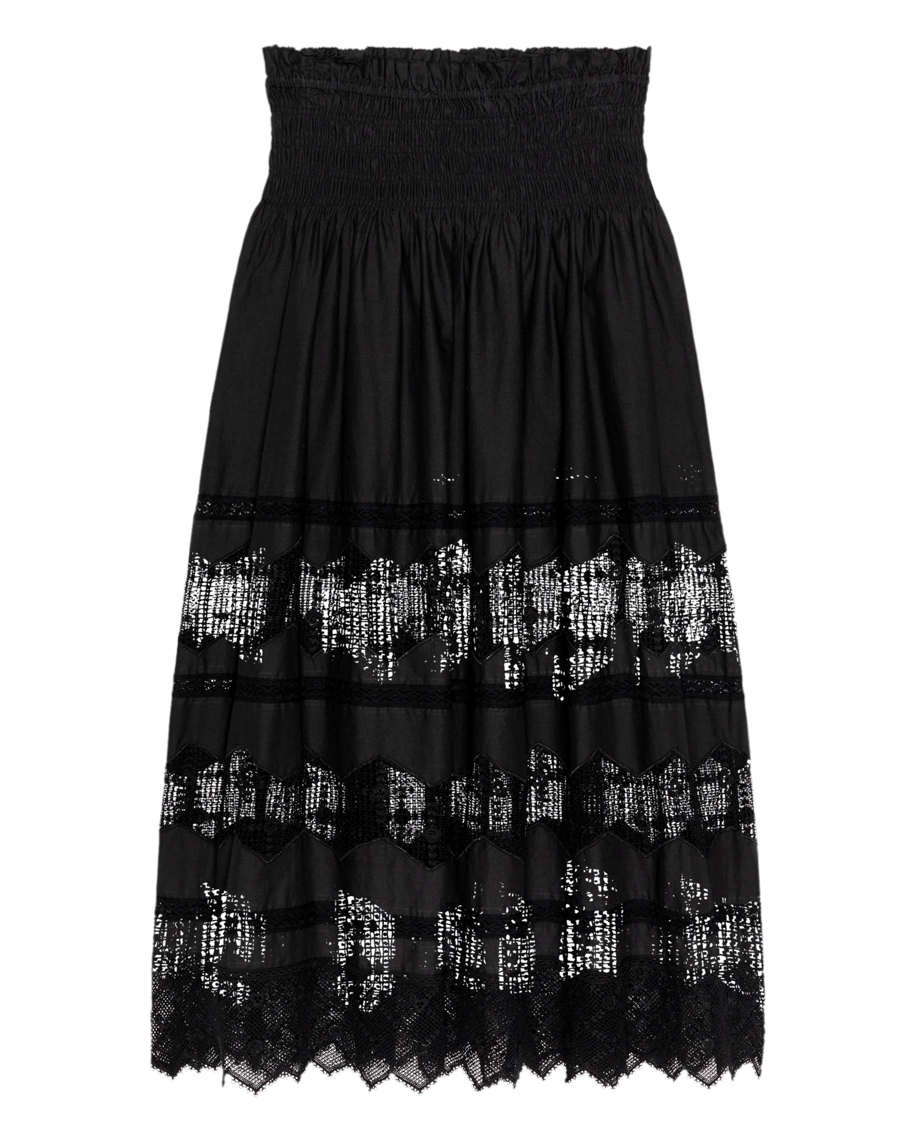 The Rosette Crochet Canary Skirt. -- Black - Image 6