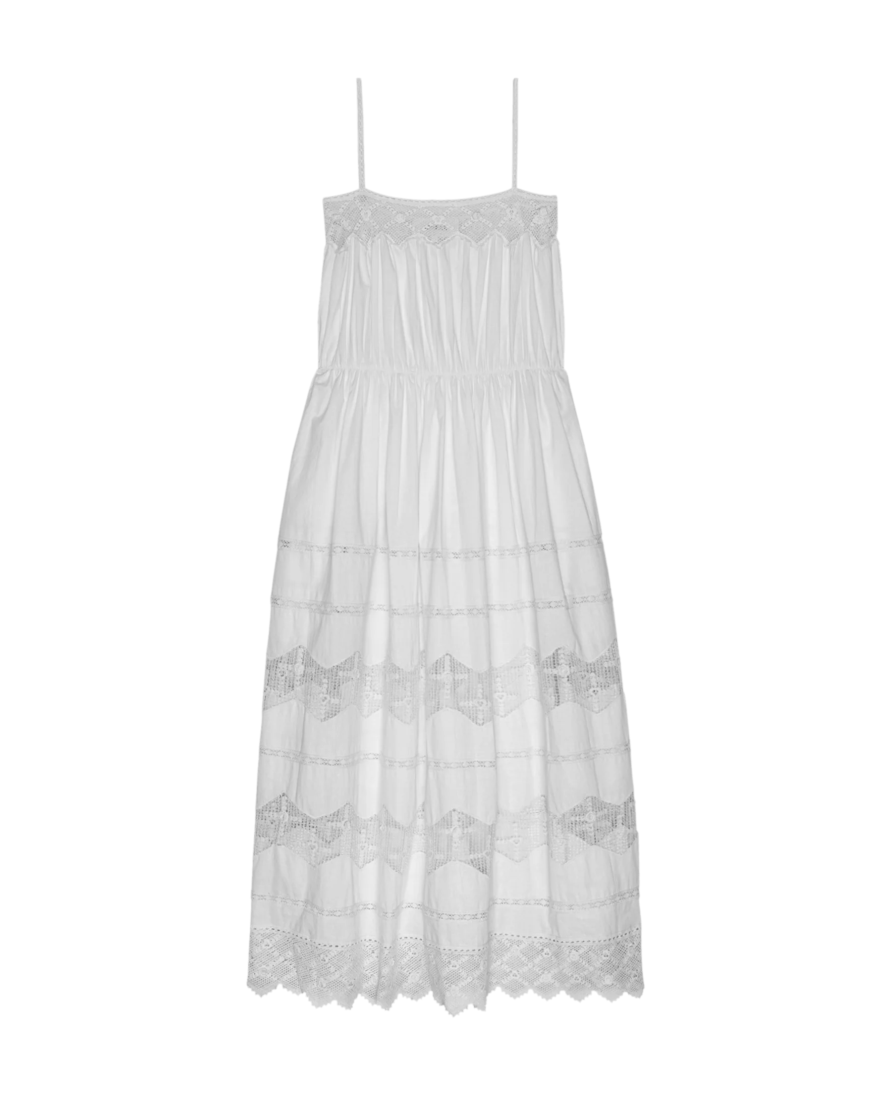 The Rosette Crochet Dress. -- Cream - Image 6