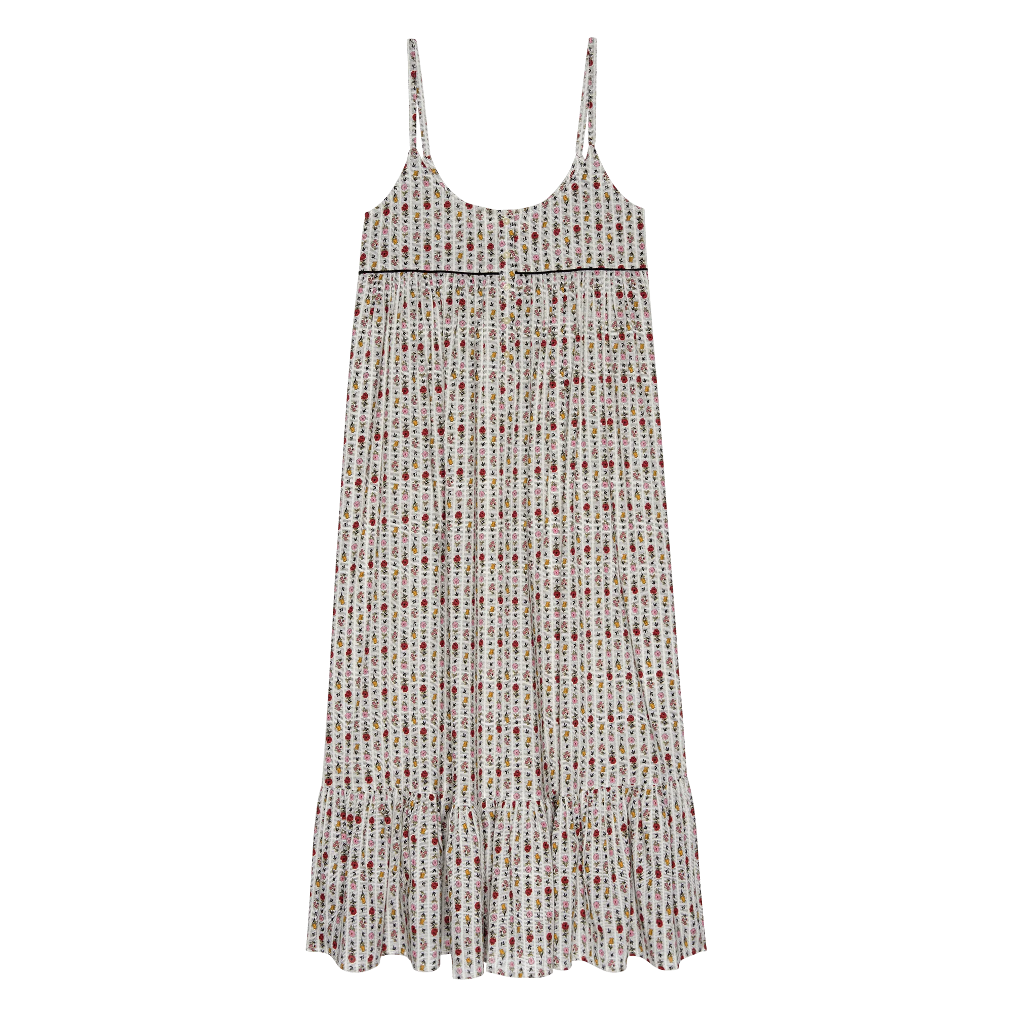 The Ruffle Tank Night Dress. -- Ribbon Floral - Image 6