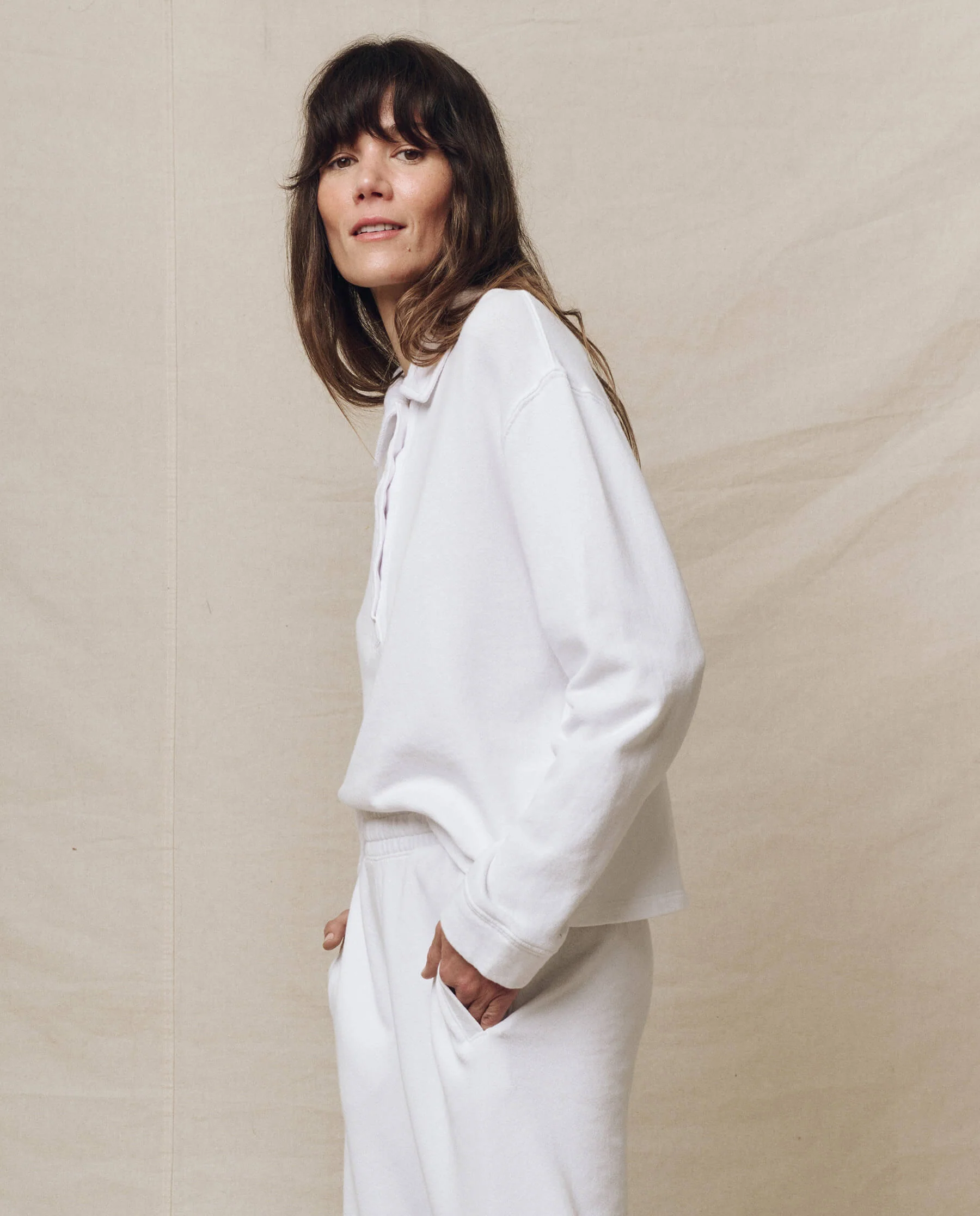 The Rugby Sweatshirt. -- True White - Image 3