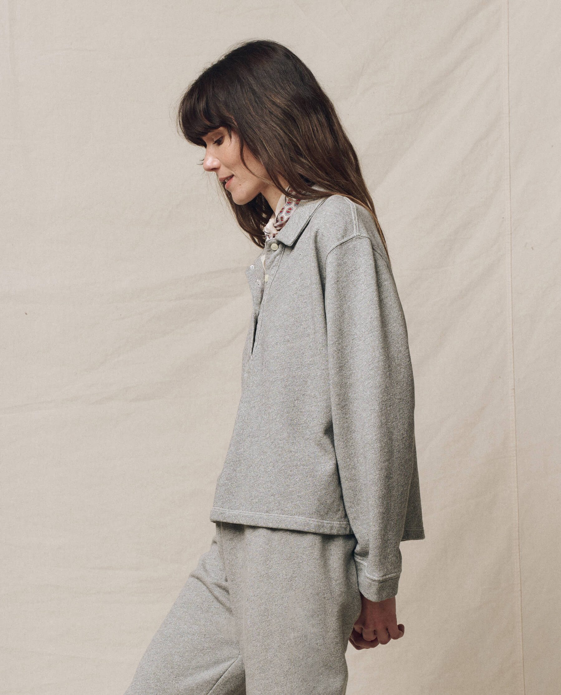 The Rugby Sweatshirt. -- Varsity Grey - Image 3
