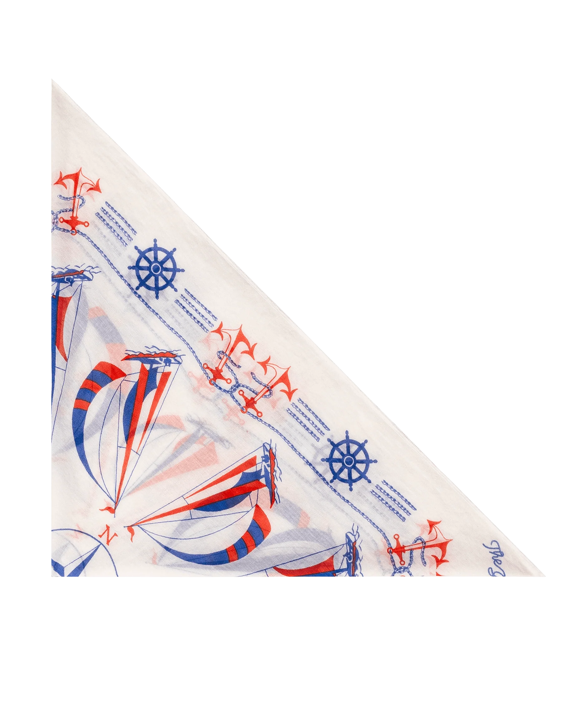 The Sailboat Bandana. -- White - Image 5
