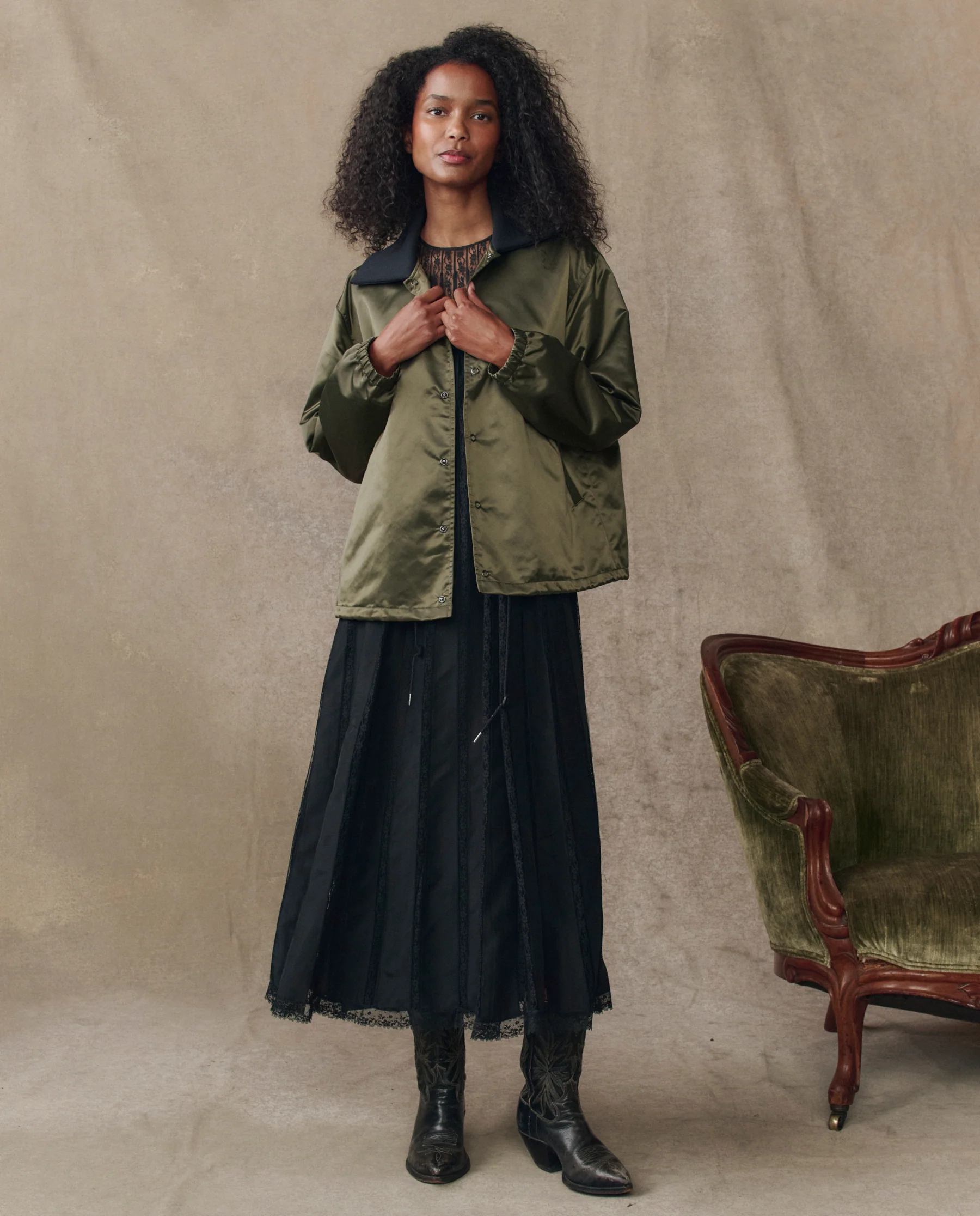 The Satin Coach's Jacket. -- Bright Army - Image 4
