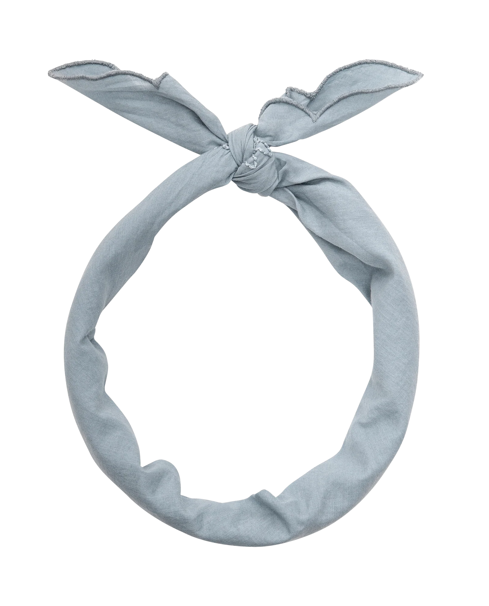 The Scalloped Bandana. -- Faded Indigo - Image 4