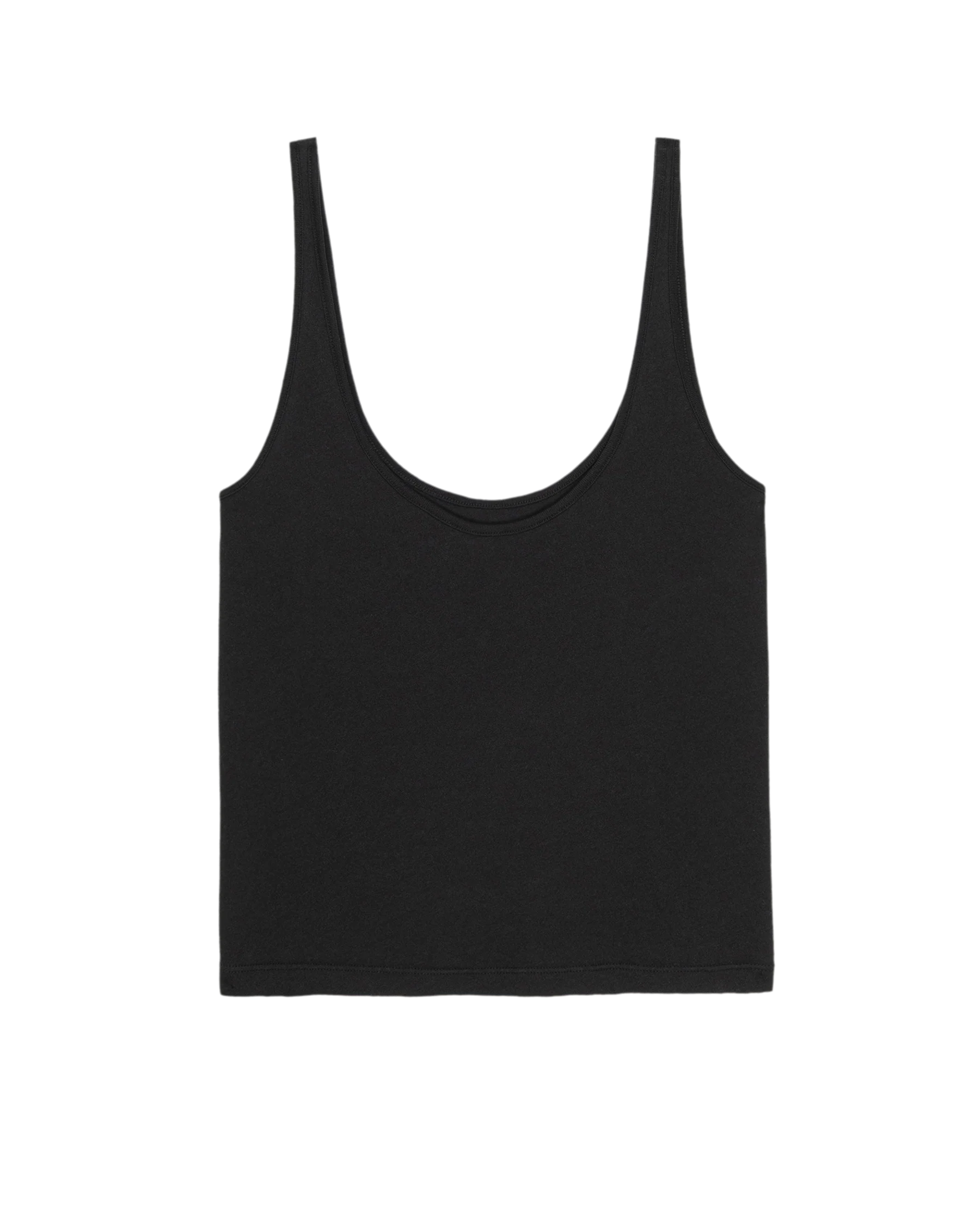 The Scoop Neck Tank. Solid -- Almost Black - Image 5